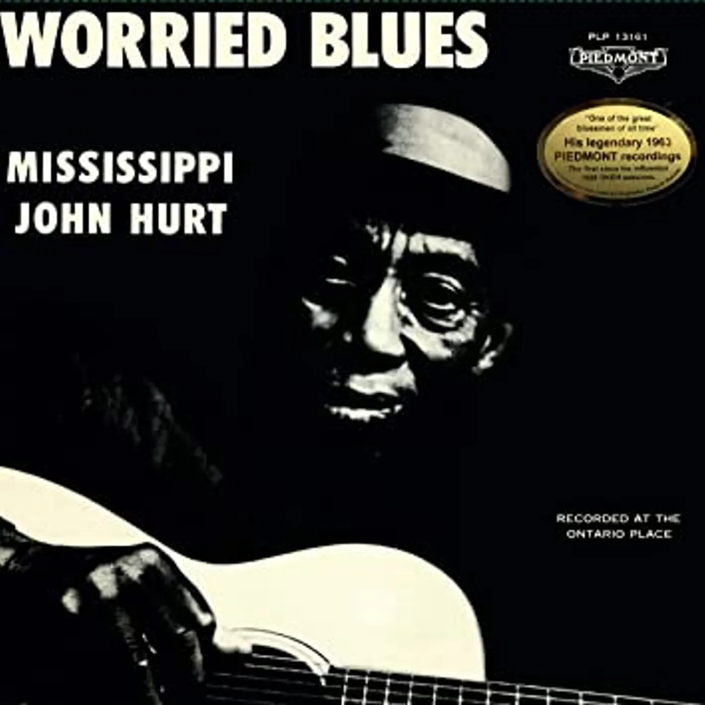 Mississippi John Hurt WORRIED BLUES Vinyl Record