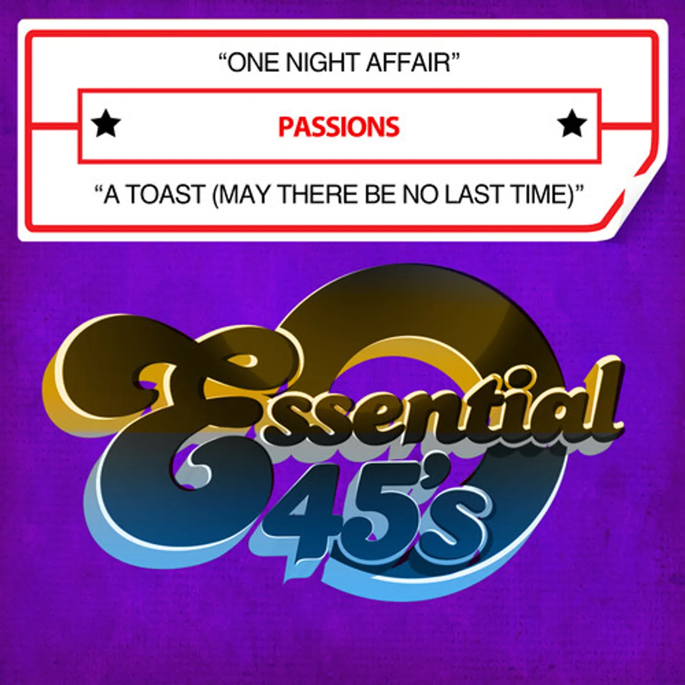 Passions ONE NIGHT AFFAIR / A TOAST CD