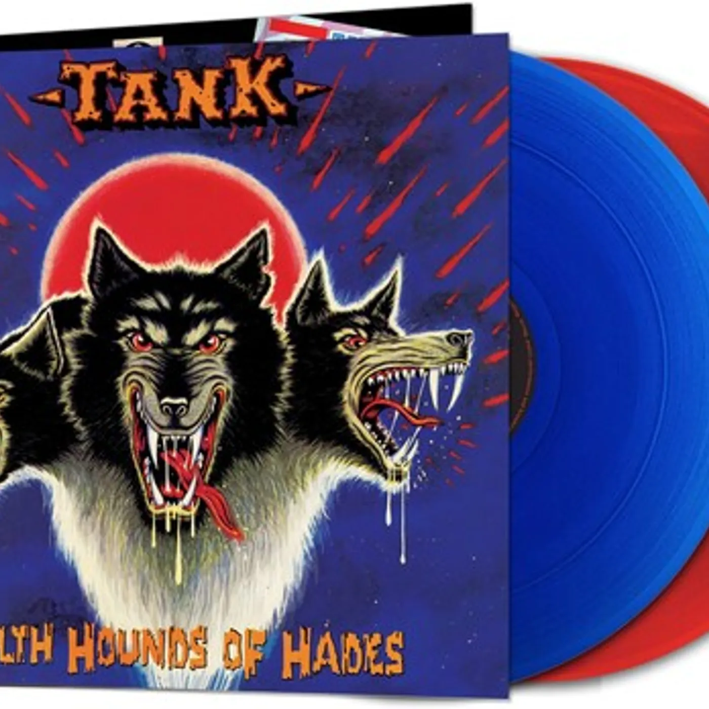 Tank FILTH HOUNDS OF HADES (RED & BLUE VINYL) Vinyl Record