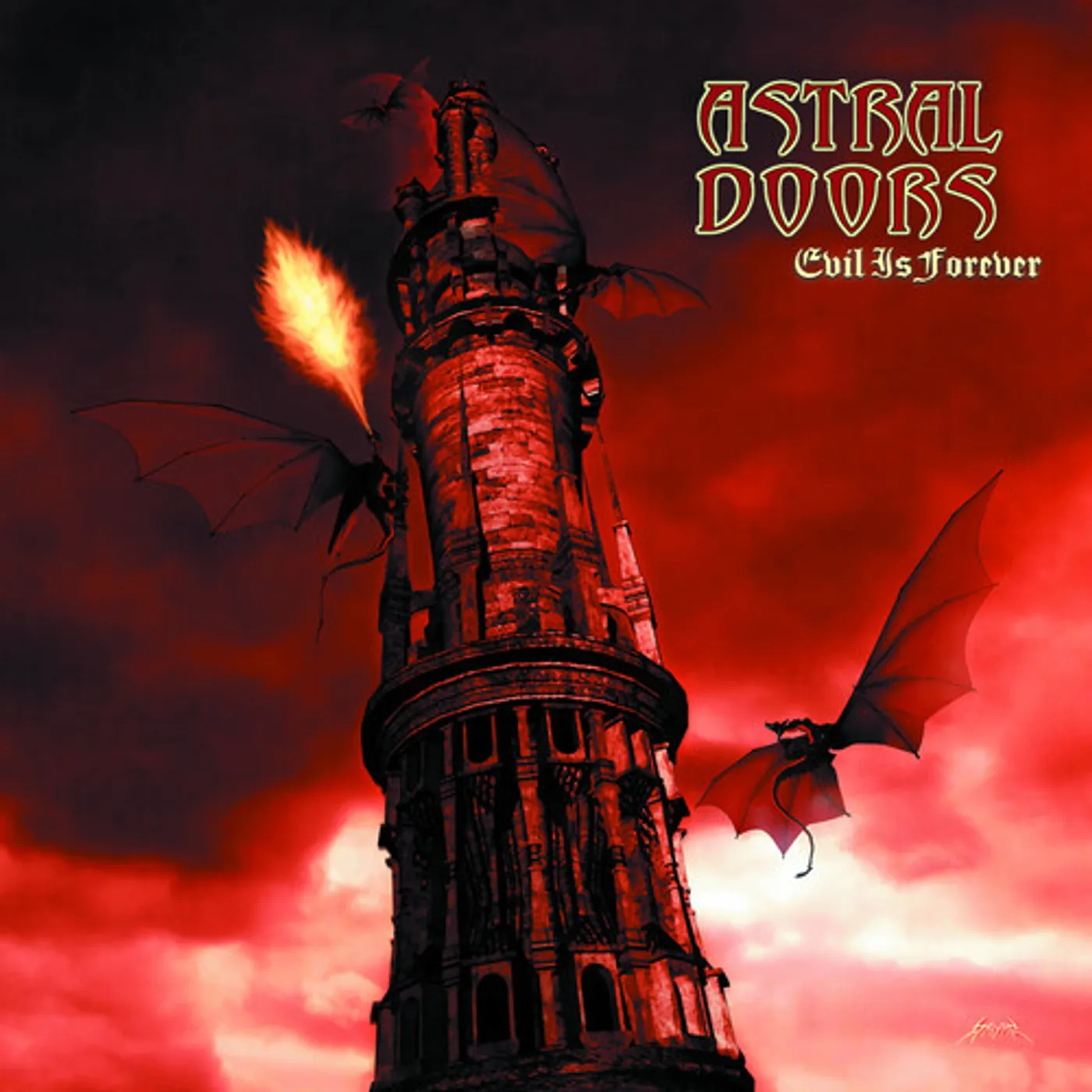 Astral Doors EVIL IS FOREVER (COLORED) Vinyl Record