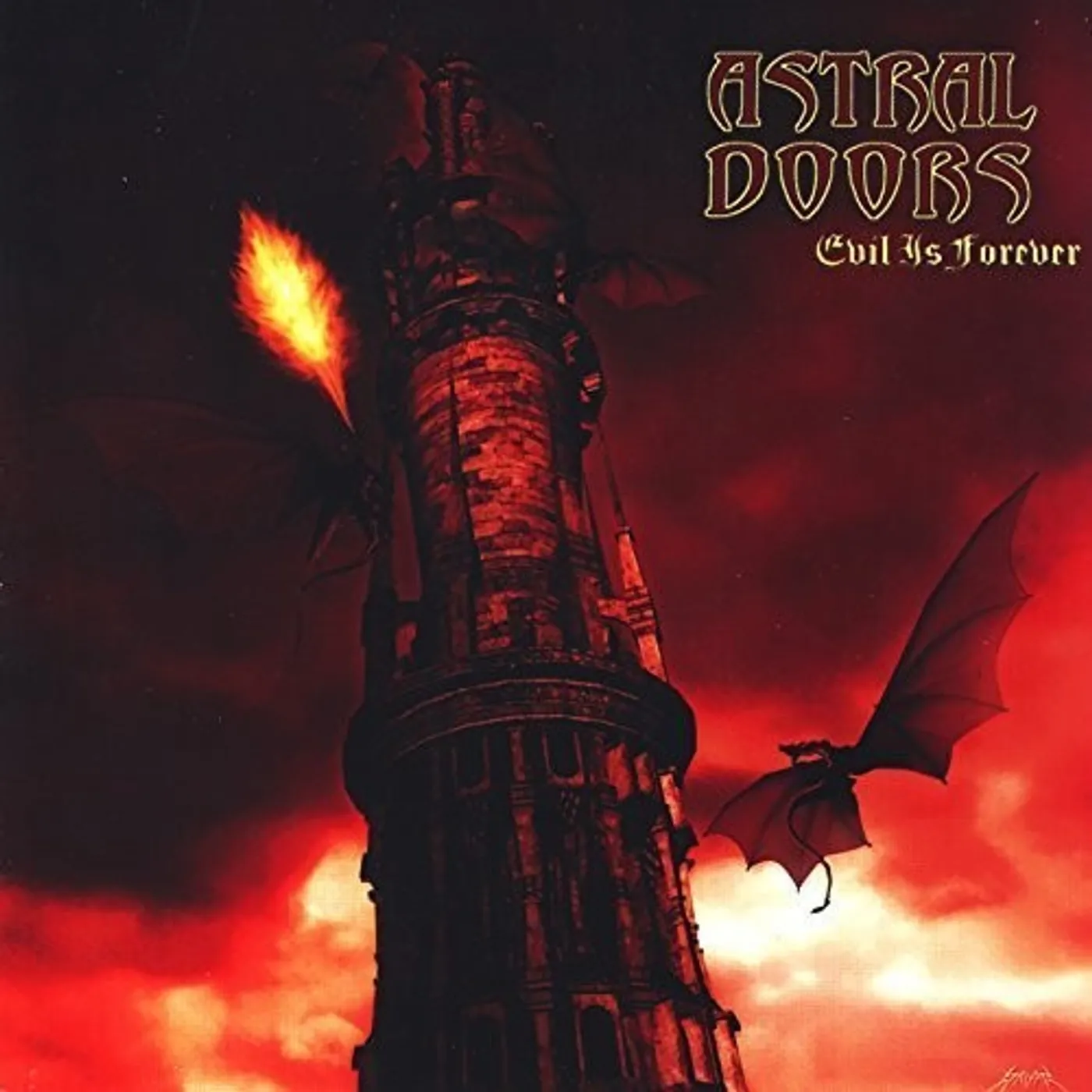 Astral Doors EVIL IS FOREVER (COLORED) Vinyl Record