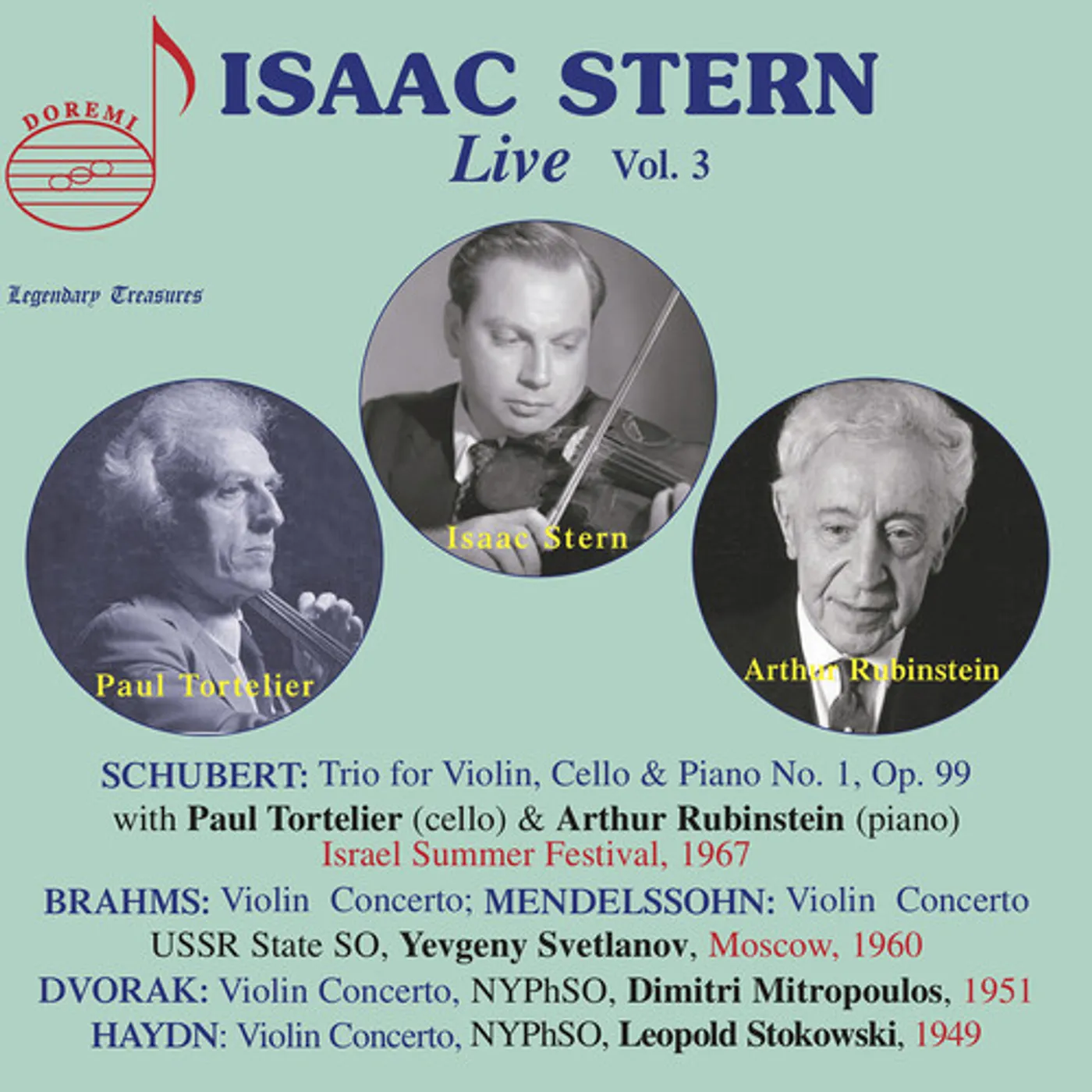 ISAAC STERN LIVE 3 CD