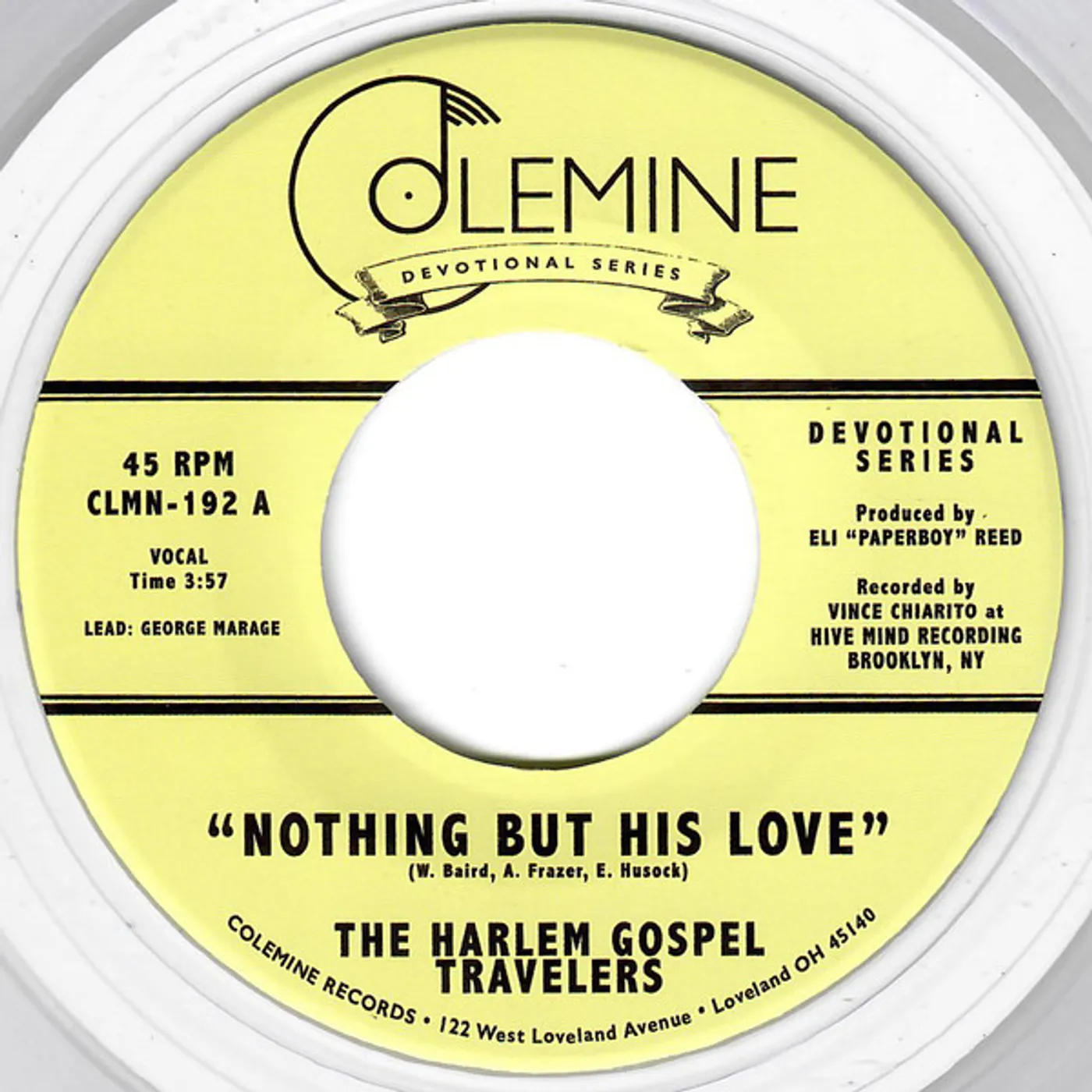 The Harlem Gospel Travelers Nothing But His Love Vinyl Record