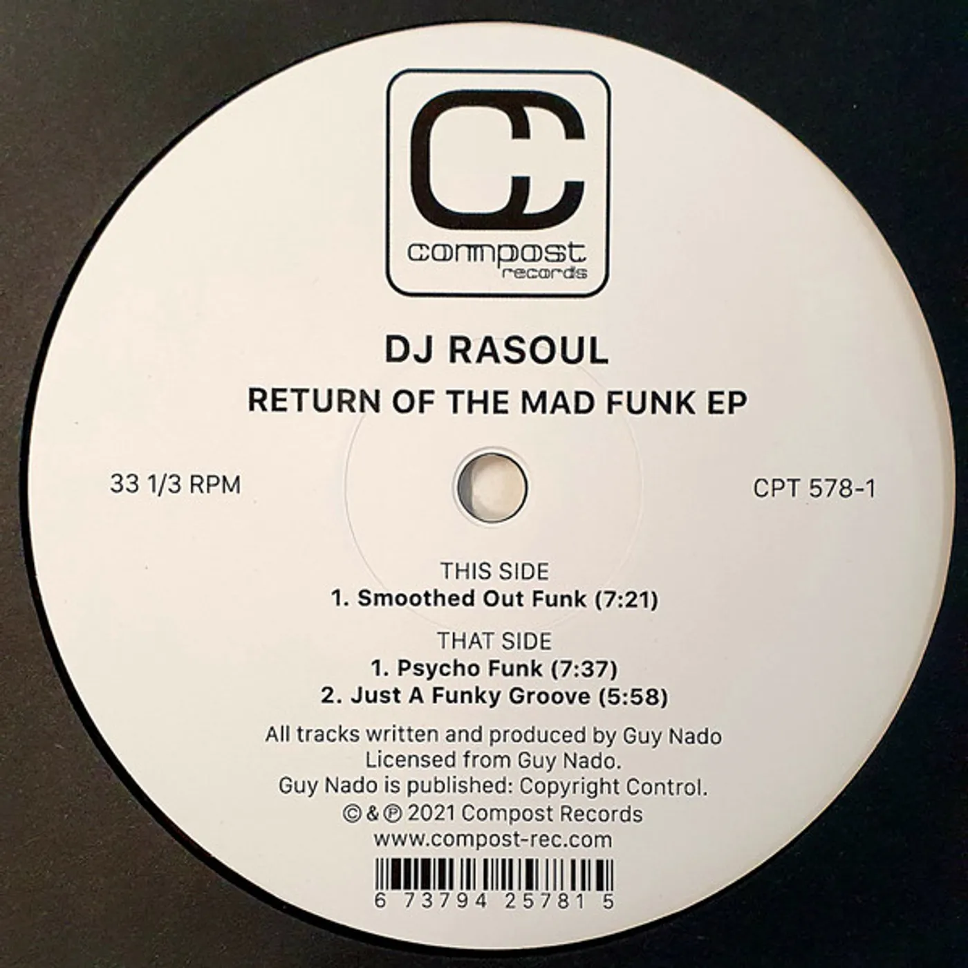 DJ Rasoul Return Of The Mad Funk Vinyl Record