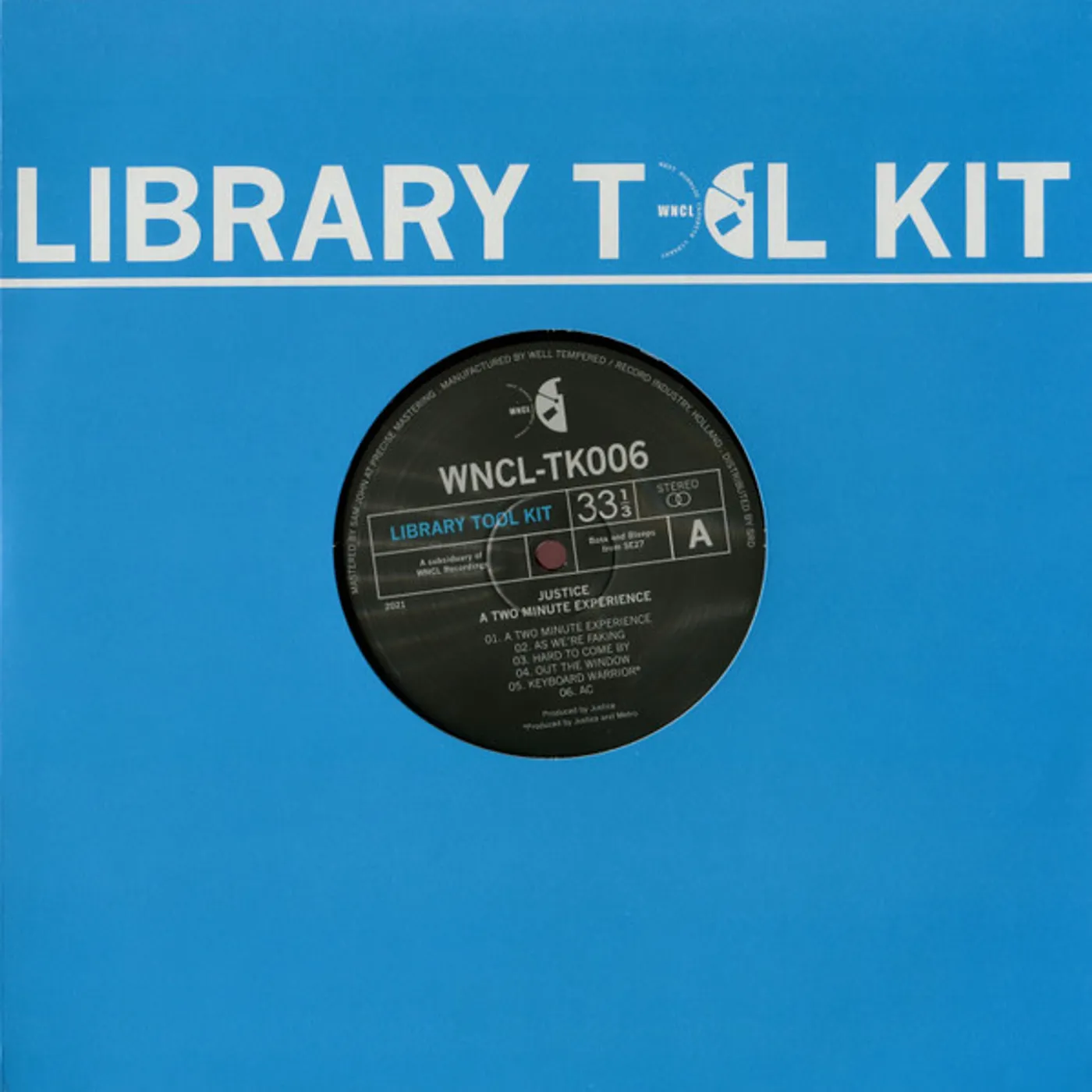 Justice TWO MINUTE EXPERIENCE Vinyl Record