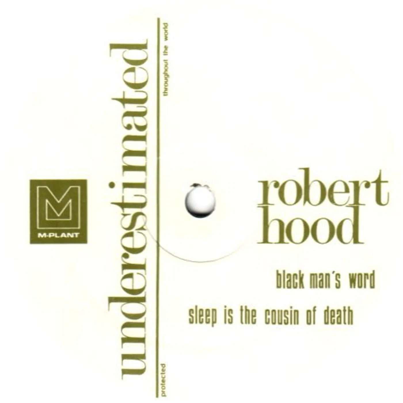 Robert Hood UNDERESTIMATED Vinyl Record