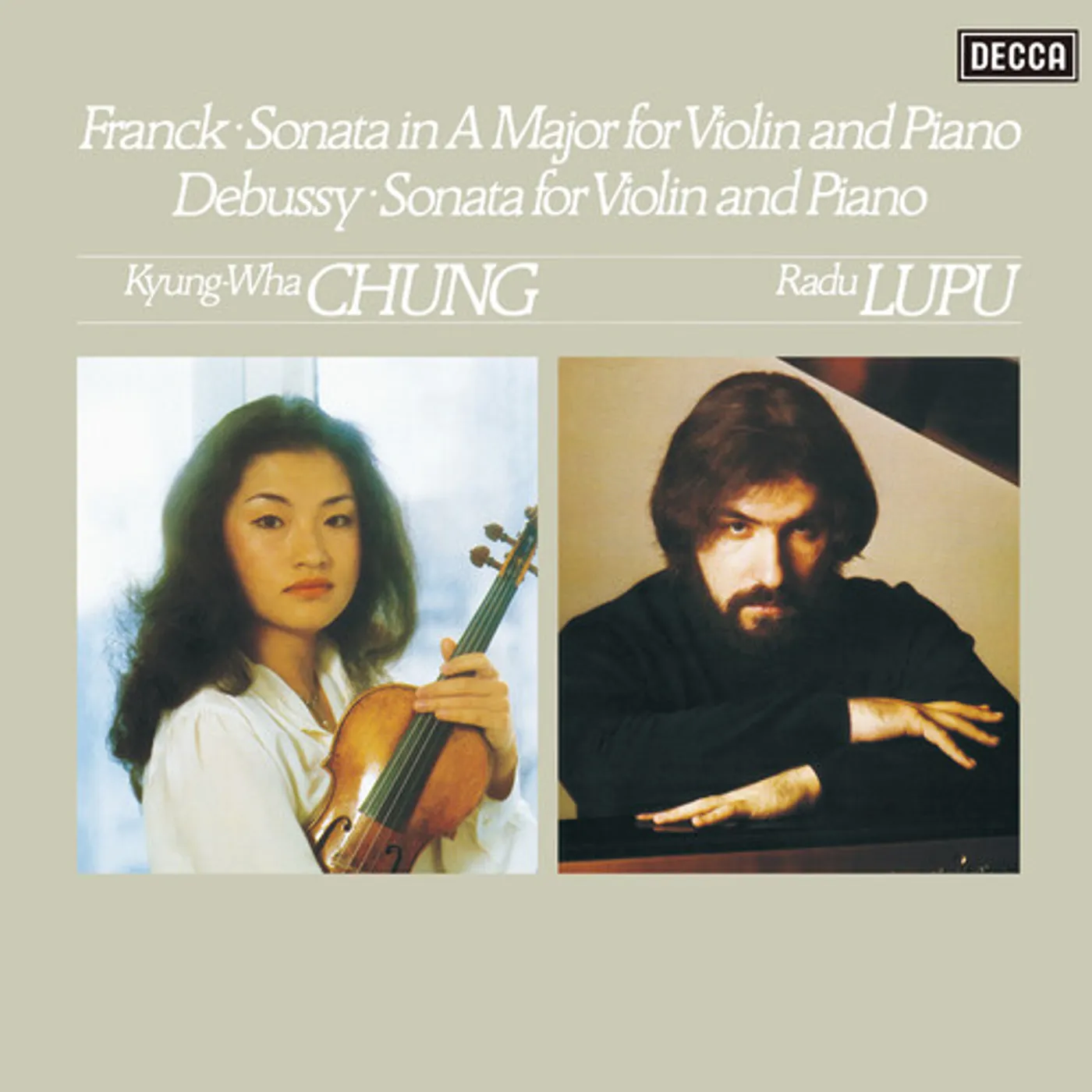 Kyung-Wha Chung / Radu Radu Lupu SONATAS FOR VIOLIN & PIANO Vinyl Record
