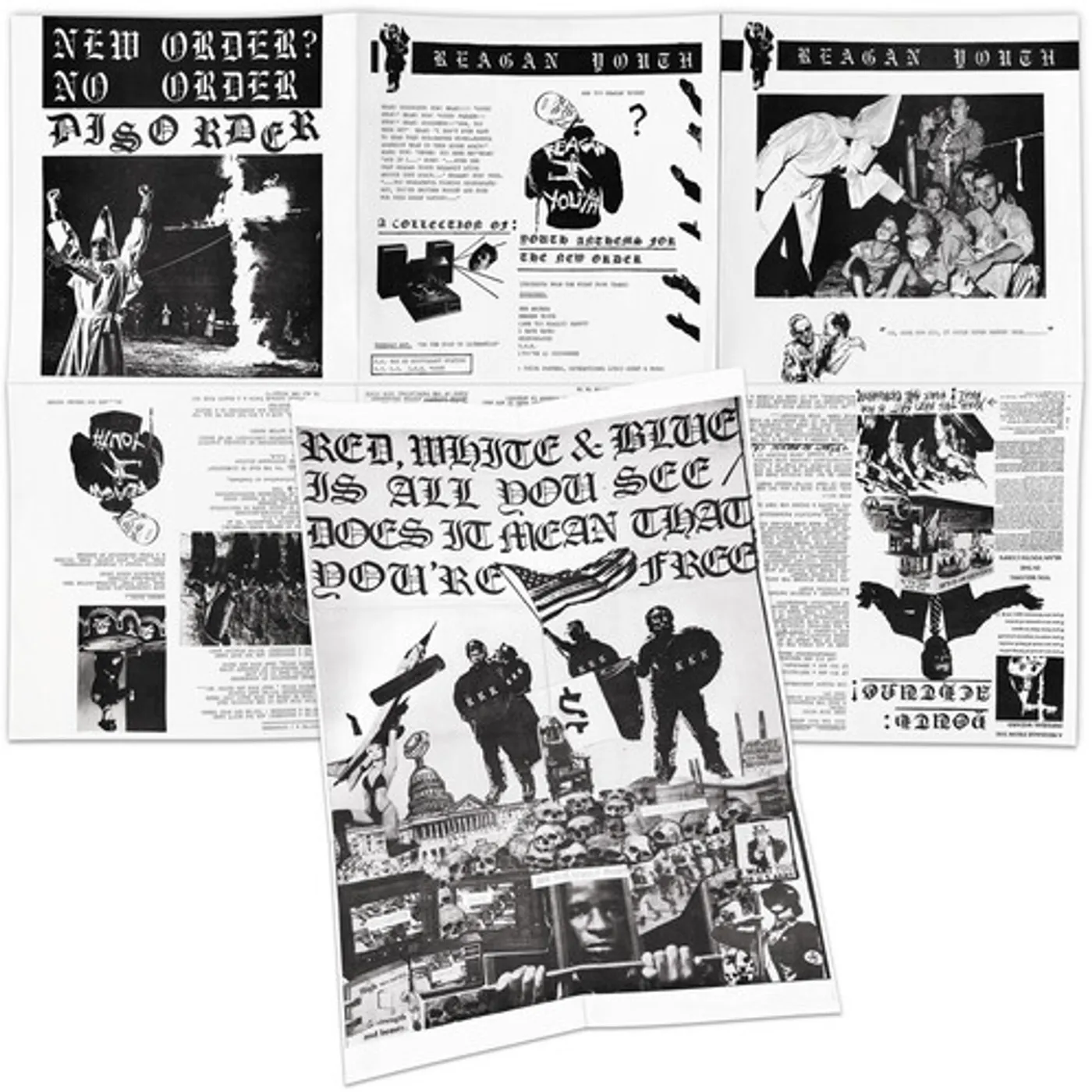 Reagan Youth YOUTH ANTHEMS FOR THE NEW ORDER (RED or WHITE or BLUE) Vinyl Record