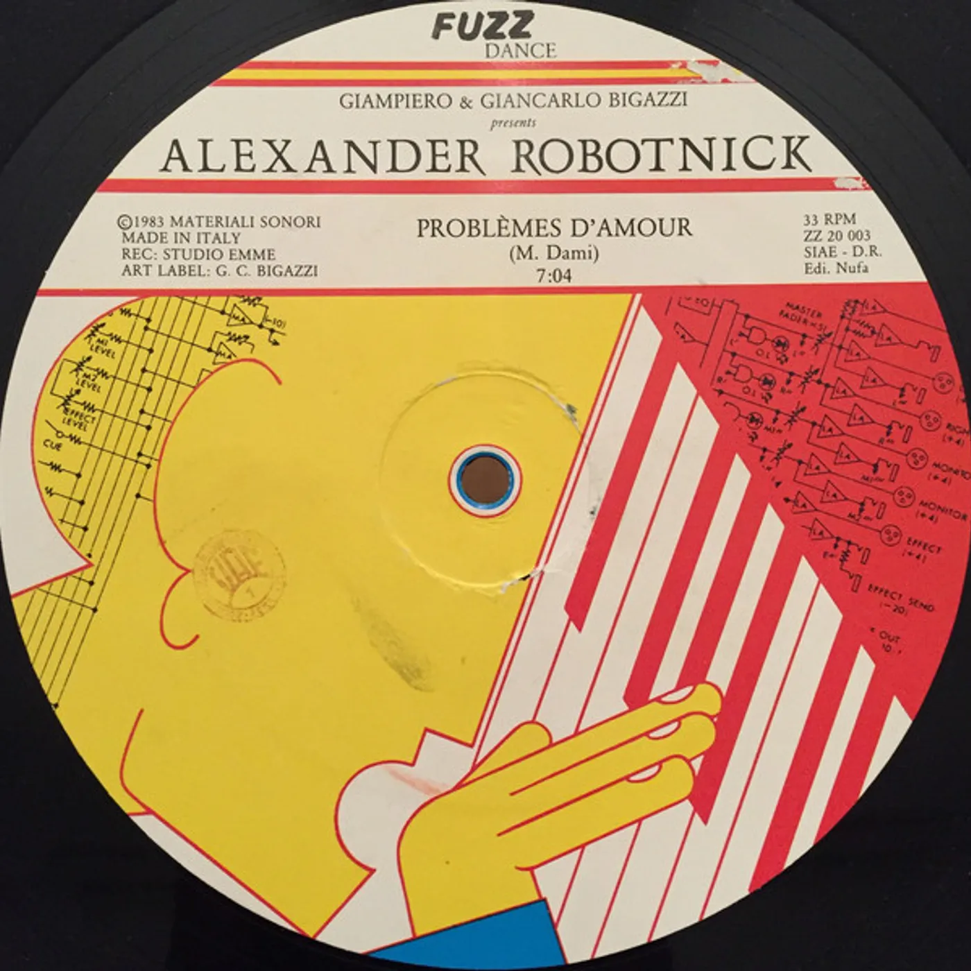 Alexander Robotnick PROBLEMES D'AMOUR Vinyl Record