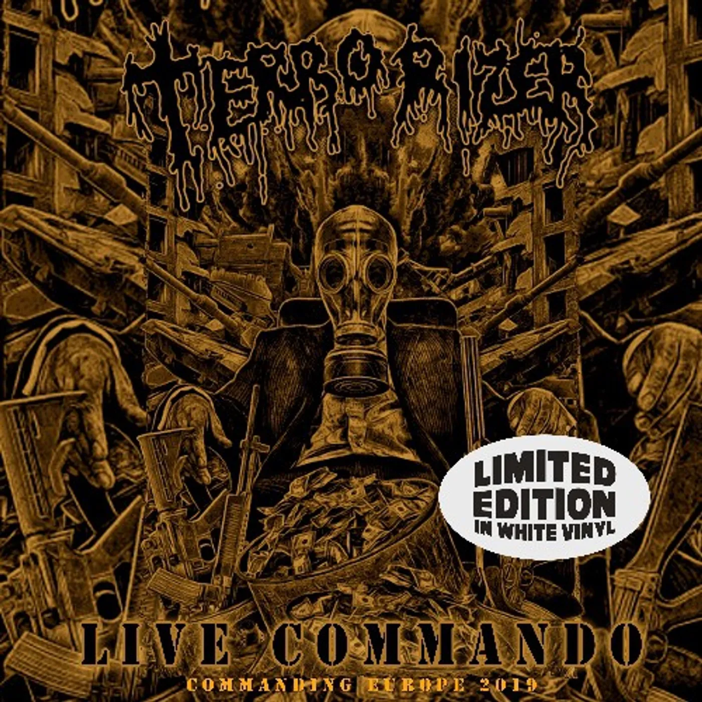 Terrorizer LIVE COMMANDO (LIMITED WHITE VINYL) Vinyl Record
