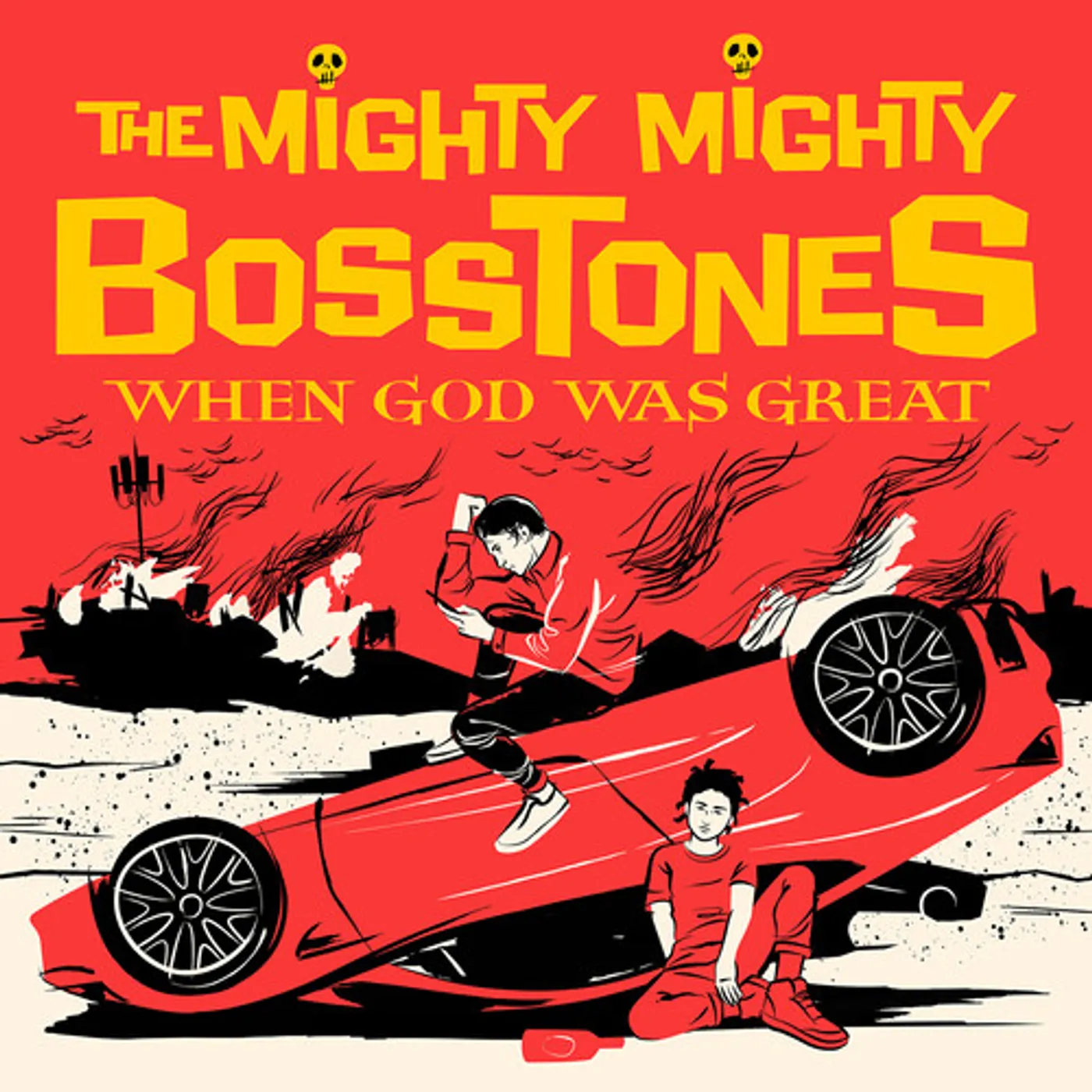 Mighty Mighty Bosstones WHEN GOD WAS GREAT - YELLOW Vinyl Record