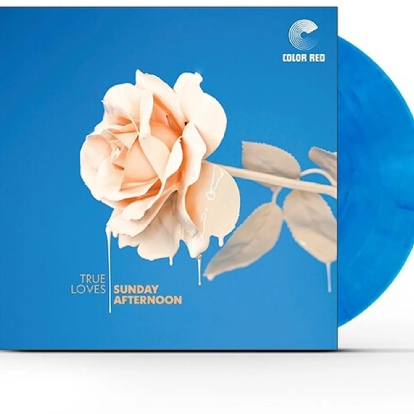True Loves SUNDAY AFTERNOON (BLUE MARBLED VINYL) Vinyl Record