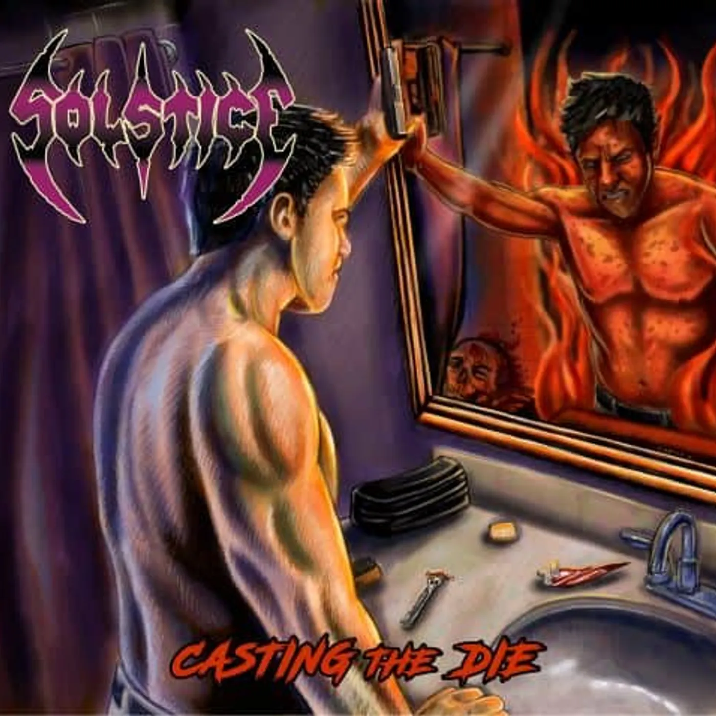 Solstice  CASTING THE DIE (RED VINYL) Vinyl Record