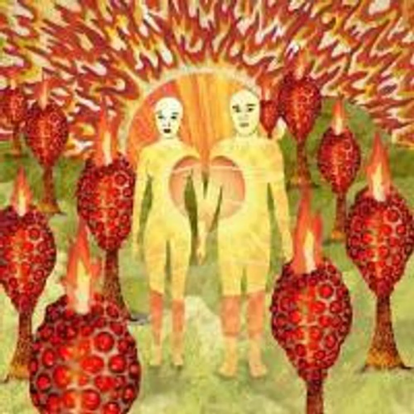 of Montreal SUNLANDIC TWINS (RED/ORANGE SWIRL VINYL) Vinyl Record