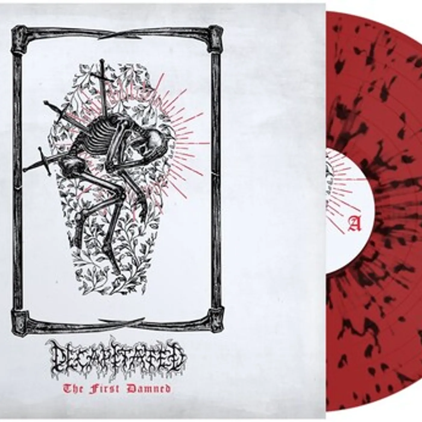 Decapitated FIRST DAMNED (RED & BLACK SPLATTER) Vinyl Record