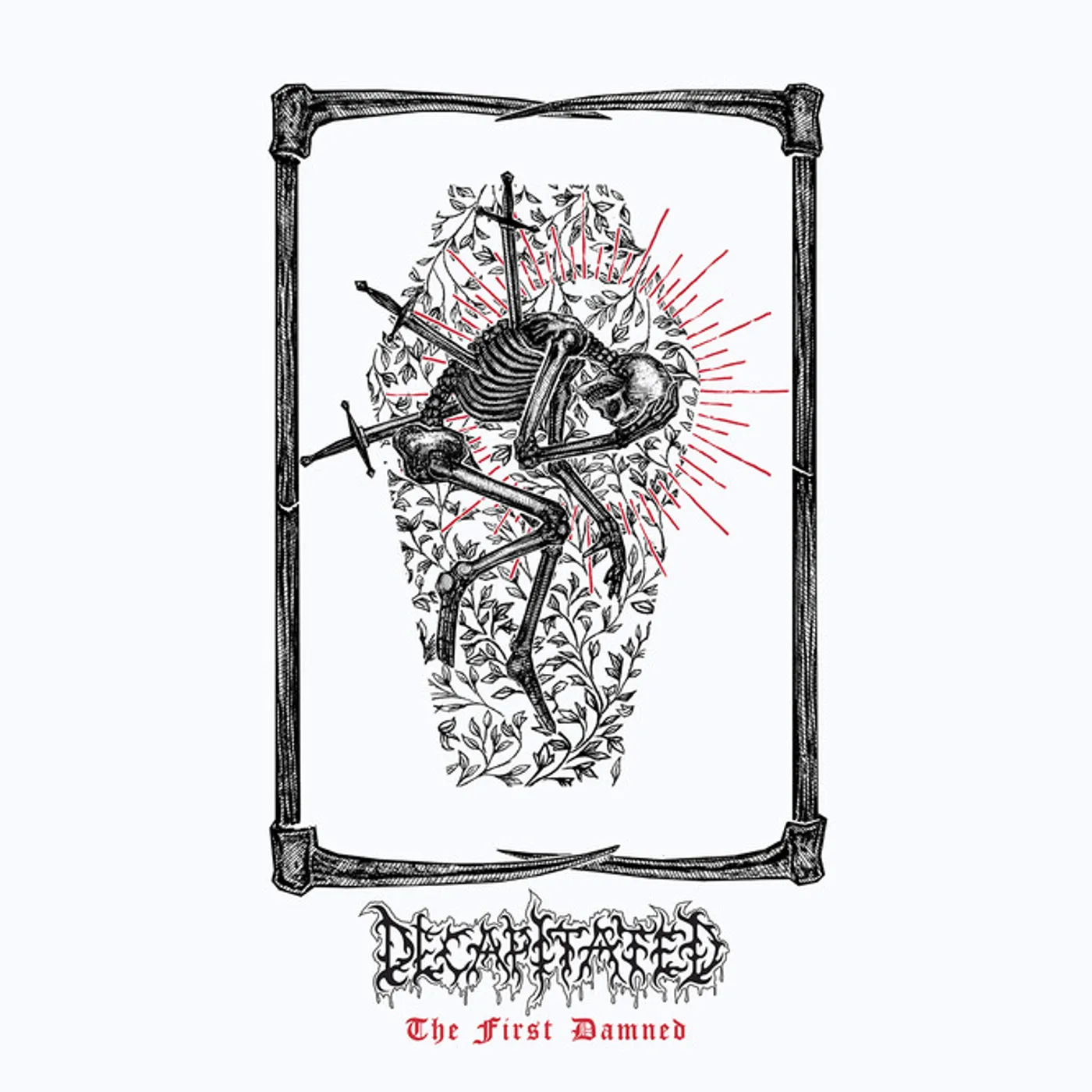 Decapitated FIRST DAMNED (RED & BLACK SPLATTER) Vinyl Record