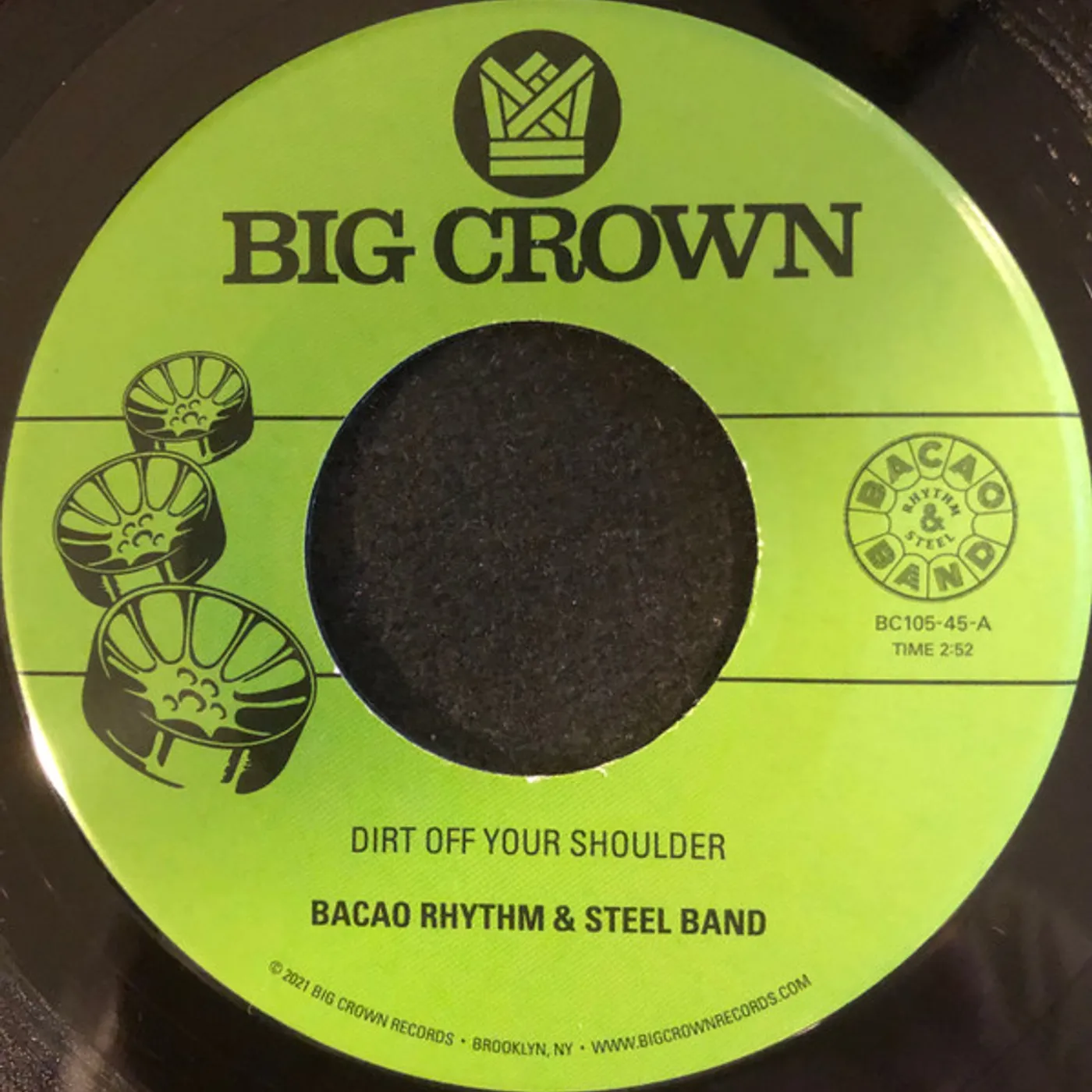 Bacao Rhythm & Steel Band DIRT OFF YOUR SHOULDER / I NEED SOMEBODY TO LOVE Vinyl Record