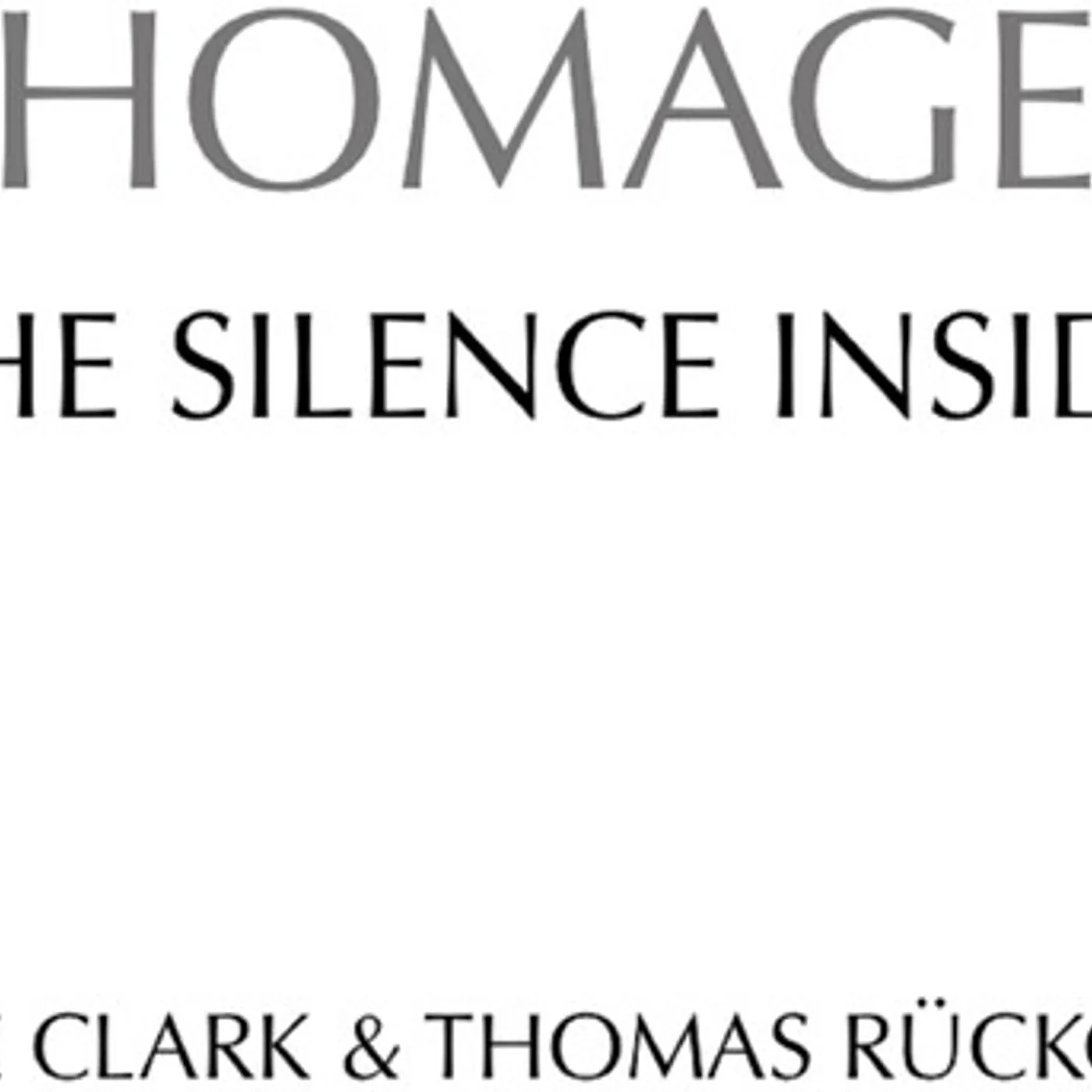 Anne Clark HOMAGE THE SILENCE INSIDE CD