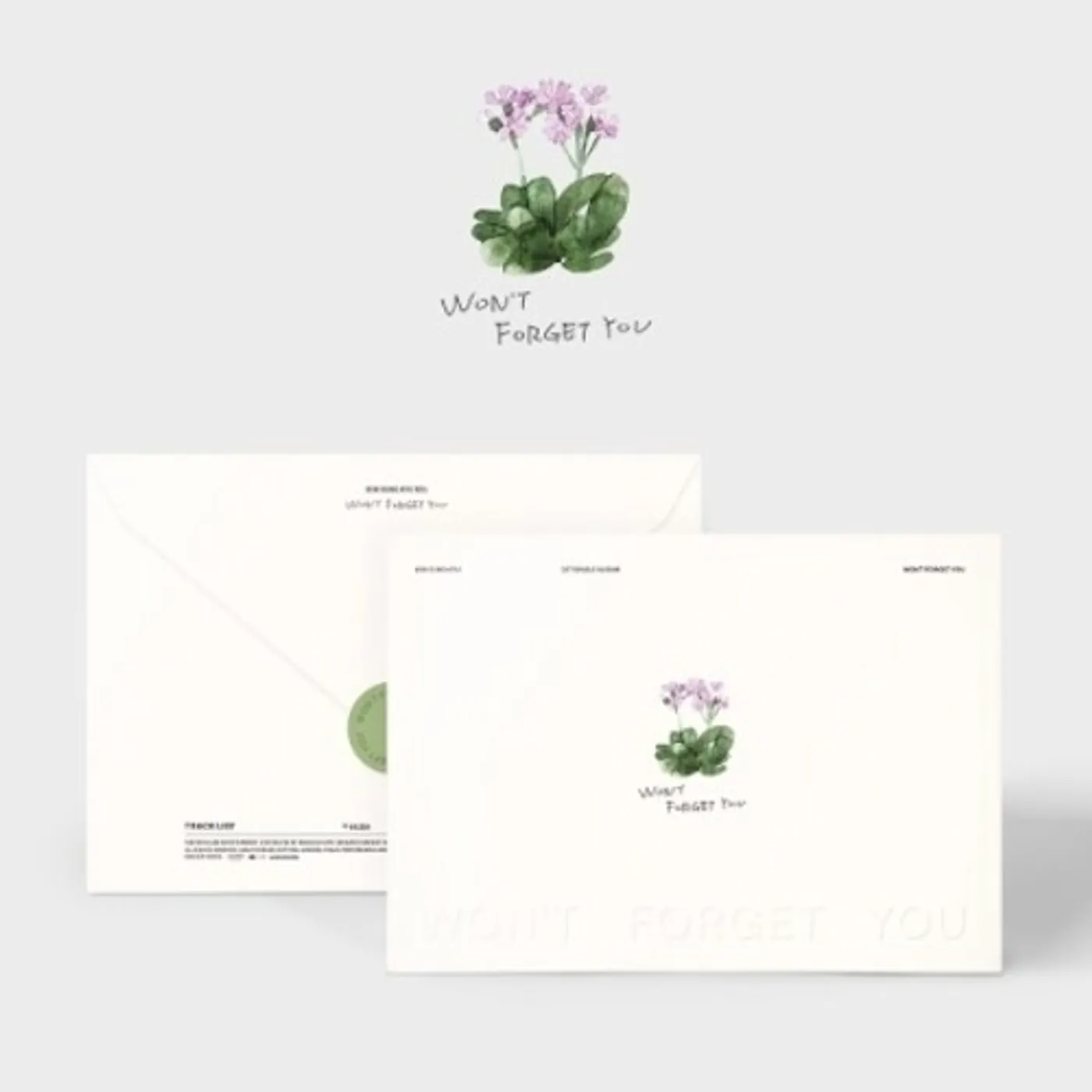 Kim Sung Kyu WON’T FORGET YOU (SINGLE ALBUM) CD