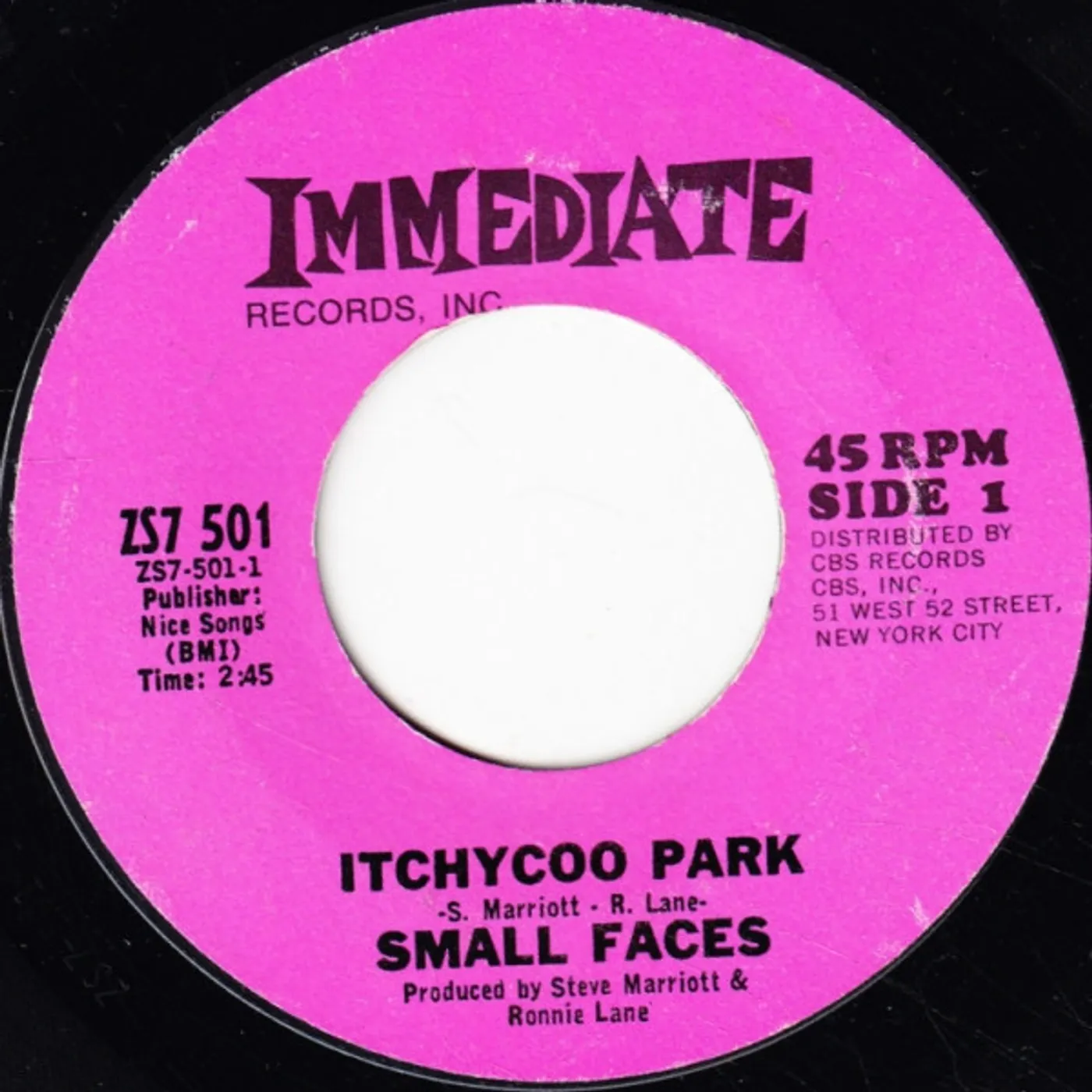 Small Faces Itchycoo Park Vinyl Record