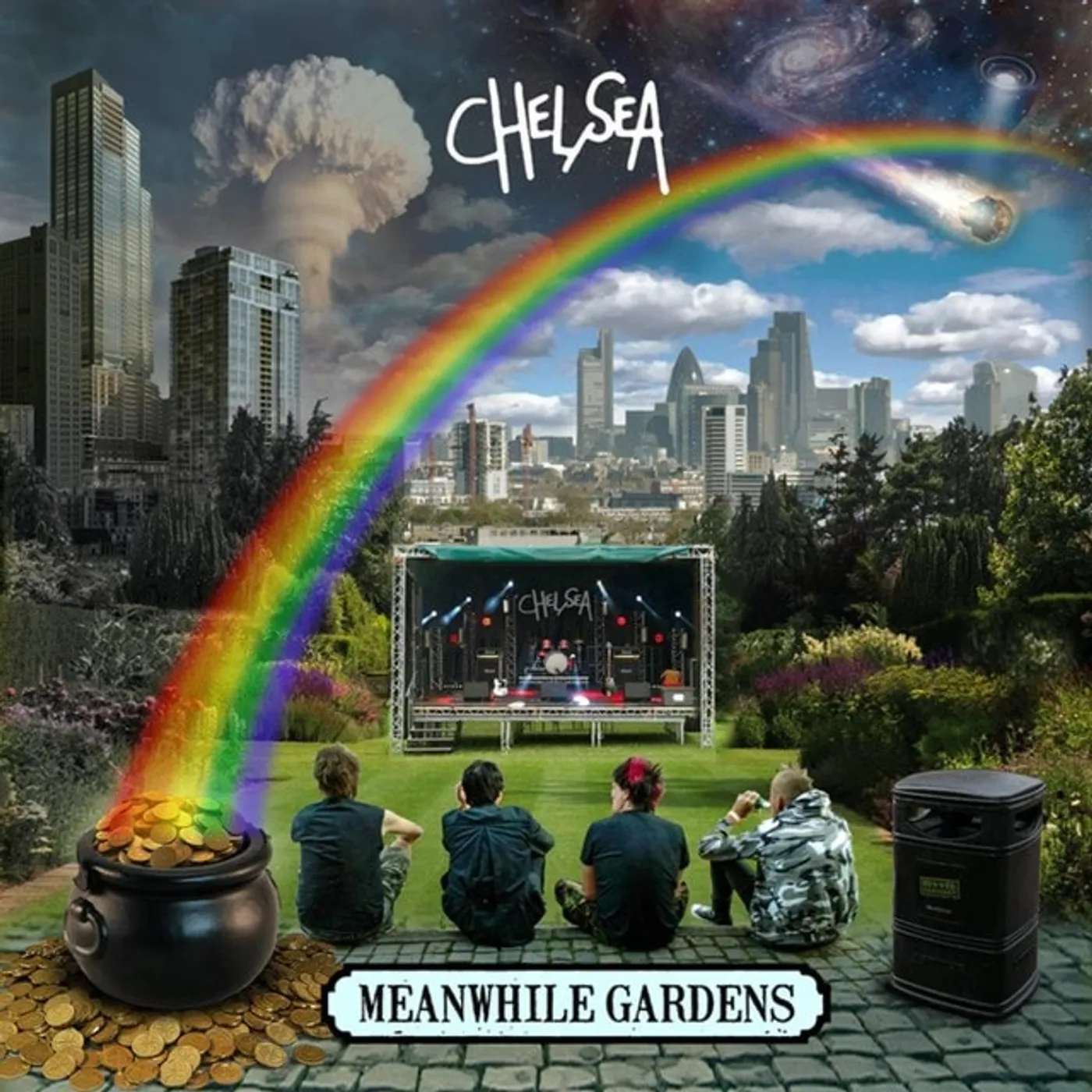 Chelsea MEANWHILE GARDENS (BLUE VINYL) Vinyl Record