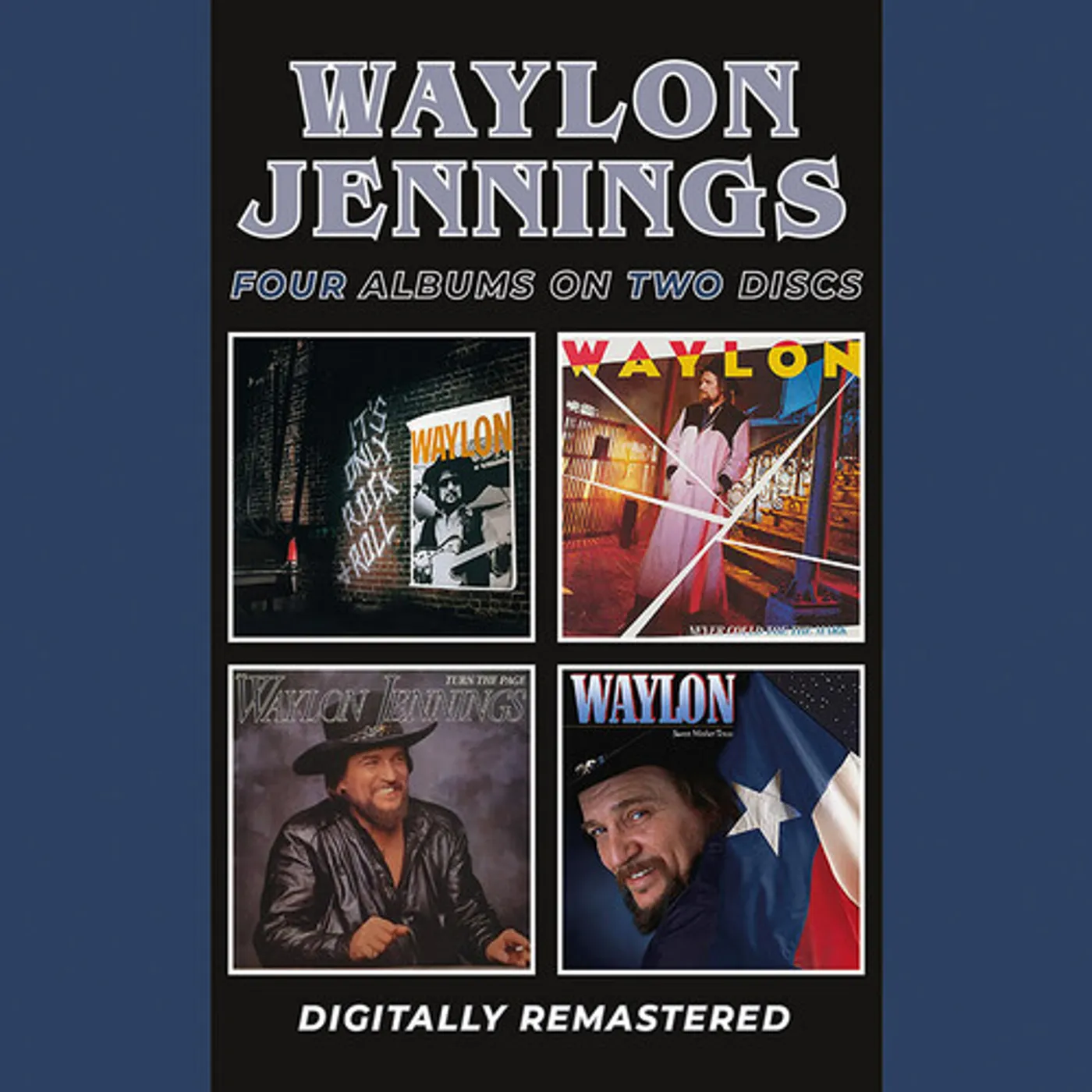 Waylon Jennings IT'S ONLY ROCK & ROLL / NEVER COULD TOE THE MARK CD
