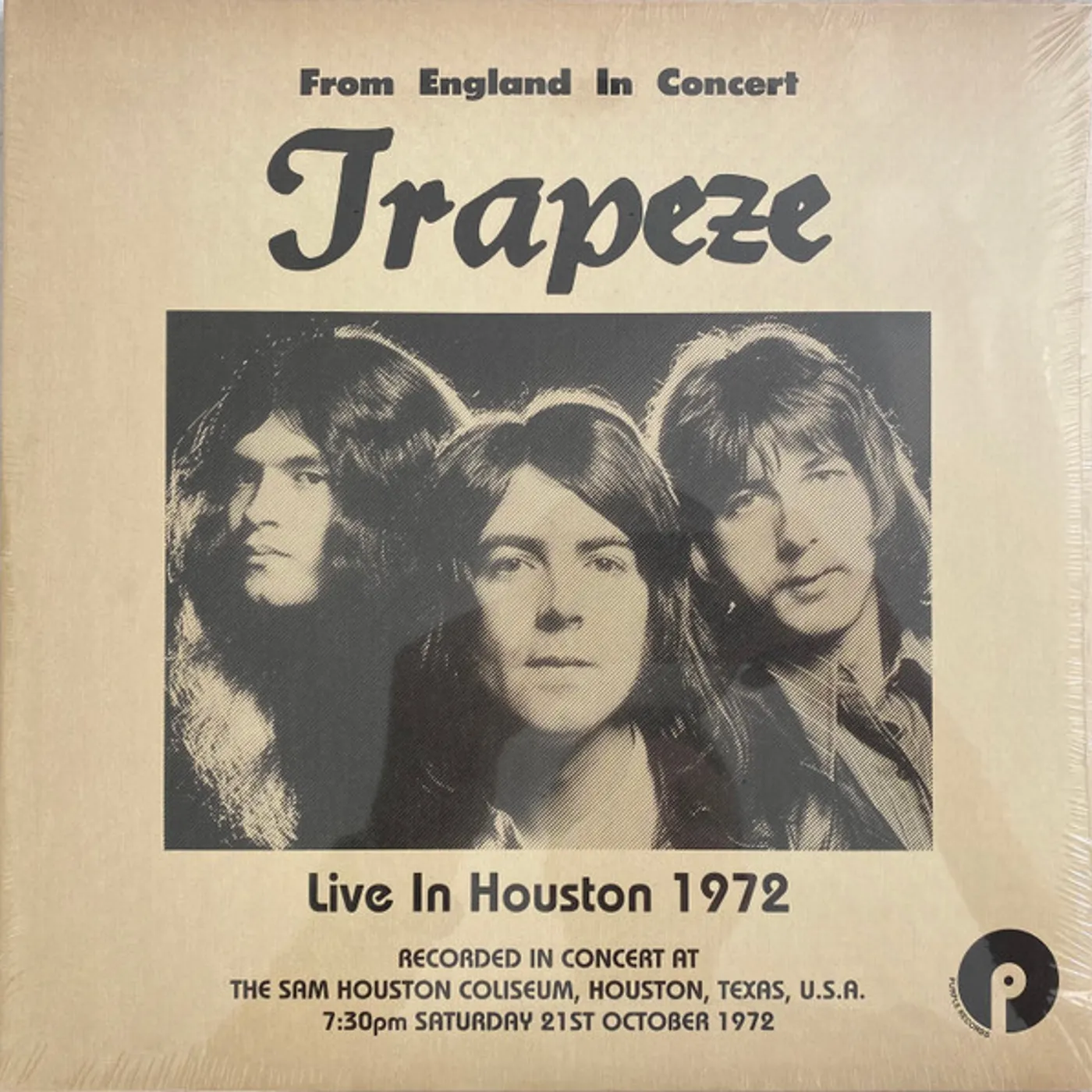 Trapeze Live In Houston 1972 Vinyl Record