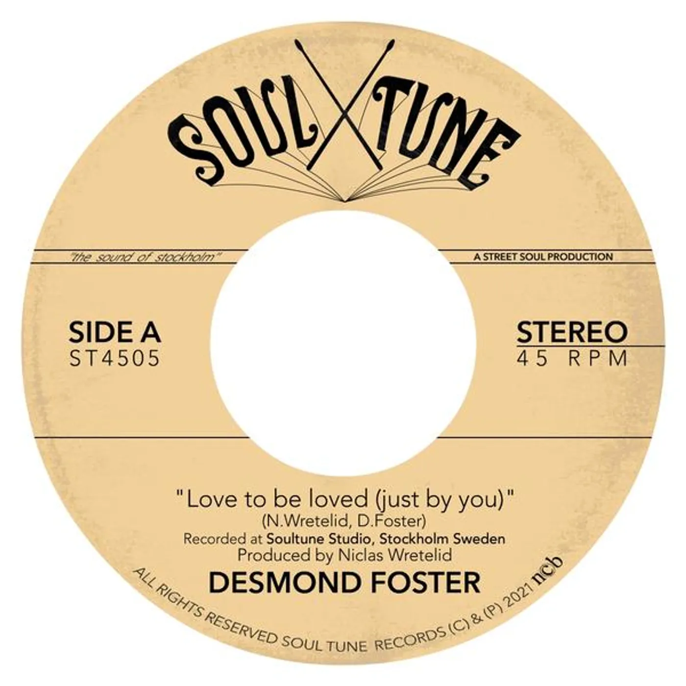 Desmond Foster Love To Be Loved (Just By You) Vinyl Record