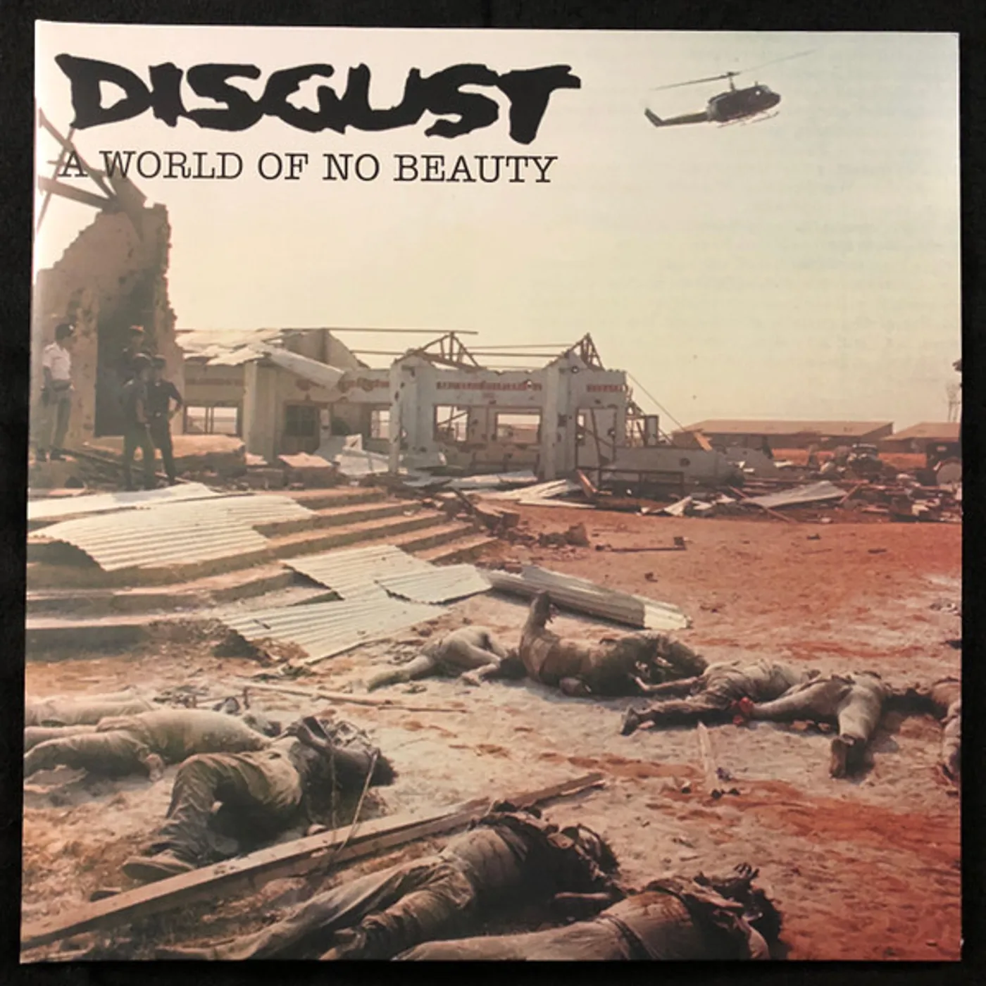 Disgust WORLD OF NO BEAUTY + THROWN INTO OBLIVION Vinyl Record