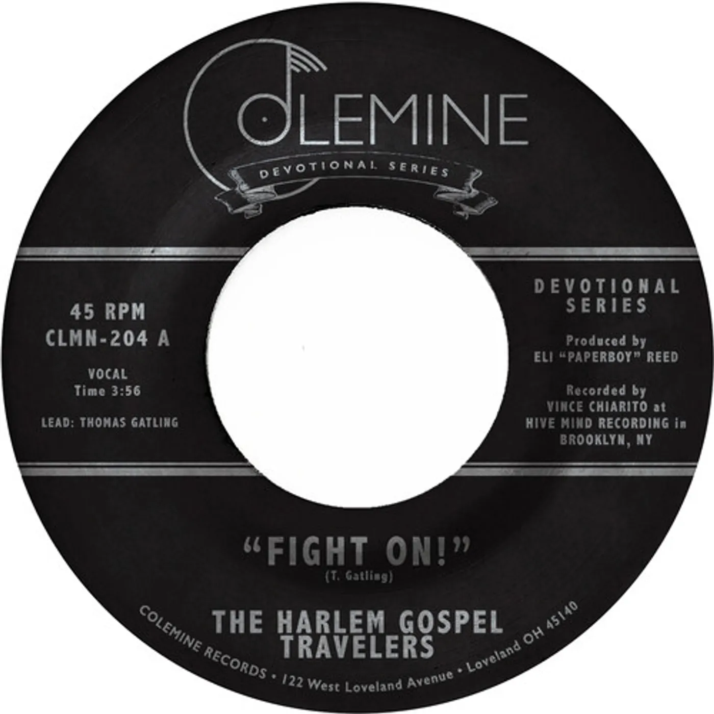 The Harlem Gospel Travelers FIGHT ON Vinyl Record