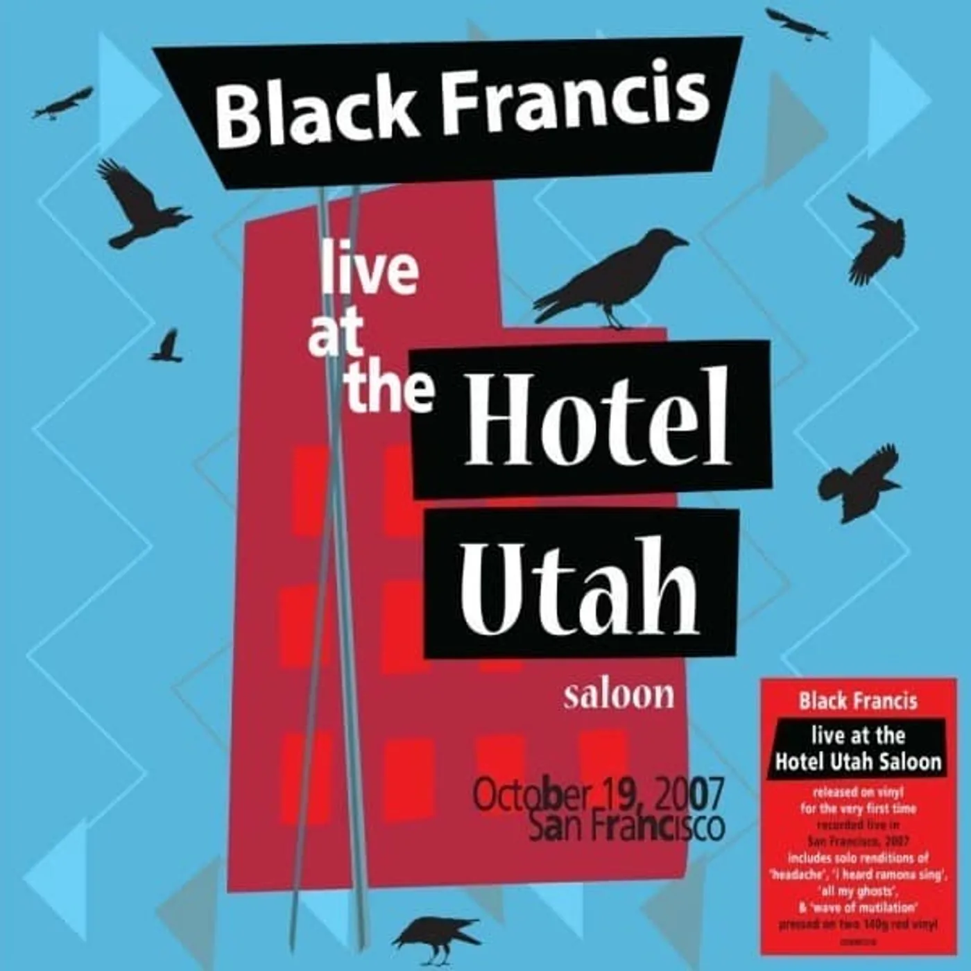 Black Francis Live At The Hotel Utah Saloon Vinyl Record