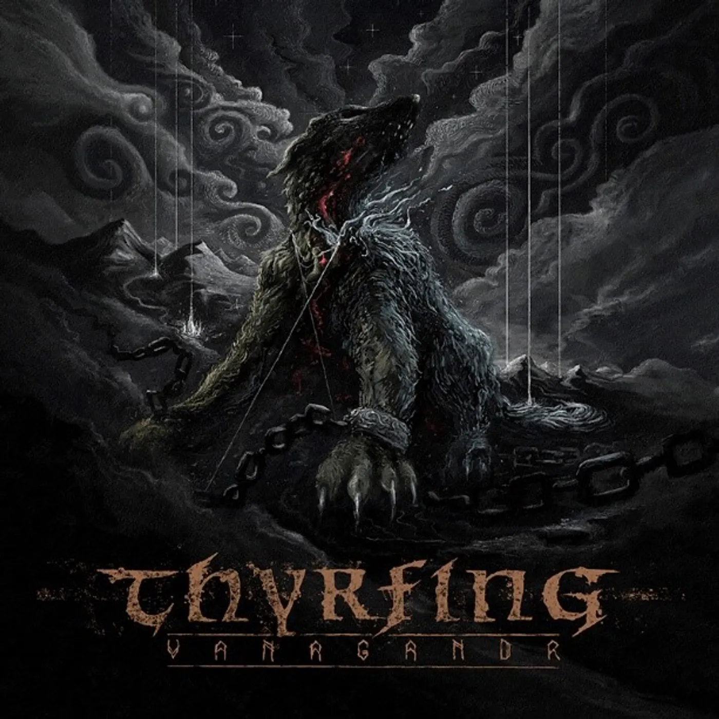 Thyrfing VANAGANDR (BLACK/GREY VINYL) Vinyl Record