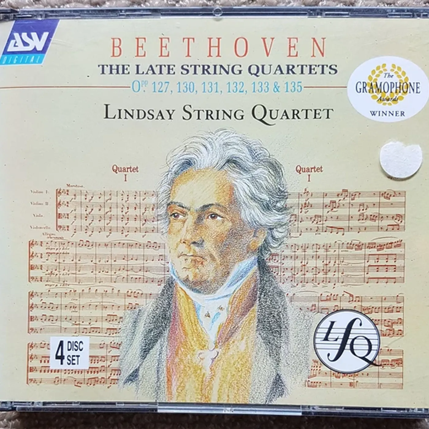 Lindsay String Quartet BEETHOVEN: COMPLETE STRING QUARTETS CD