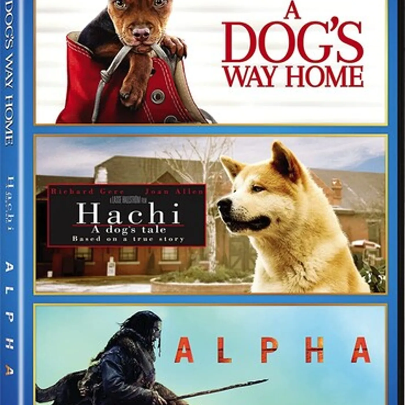 Alpha (2018) / Dog's Way Home, a / Hachi: A Dog's Tale ALPHA (2018) / DOG'S WAY HOME / HACHI: DOG'S TALE DVD