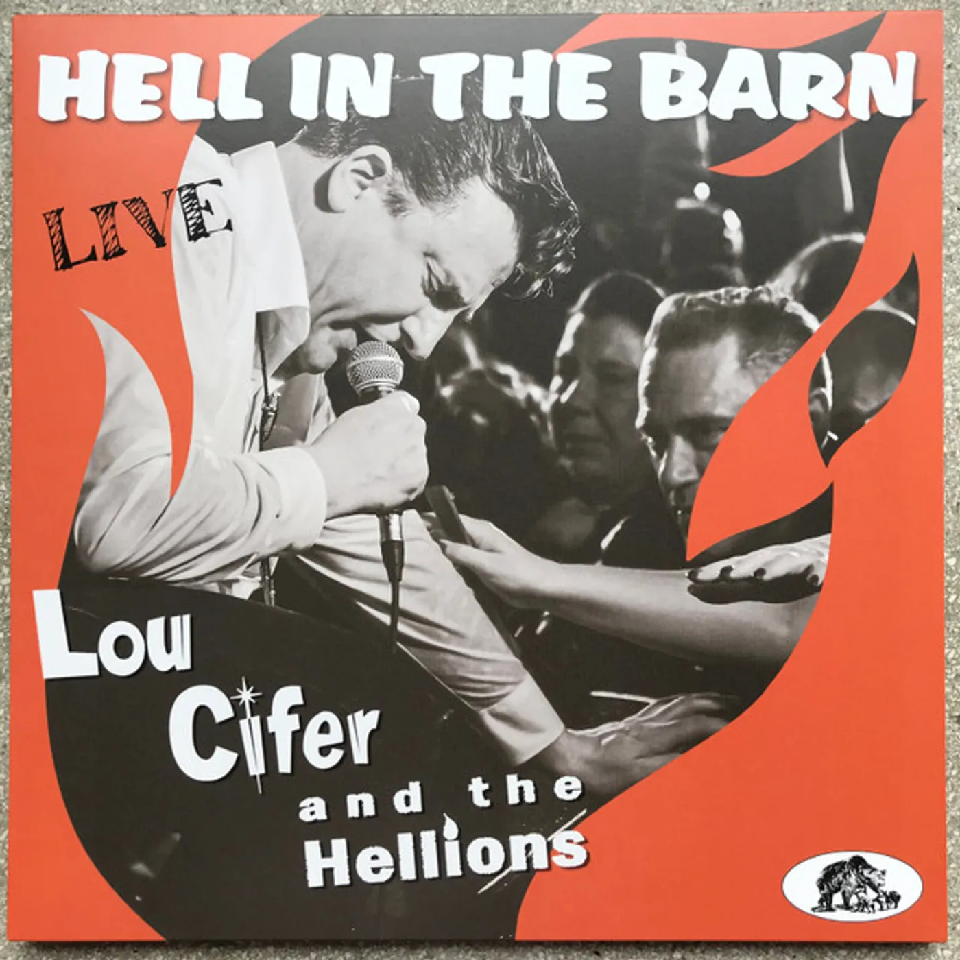Lou Cifer & The Hellions HELL IN THE BARN: LIVE Vinyl Record