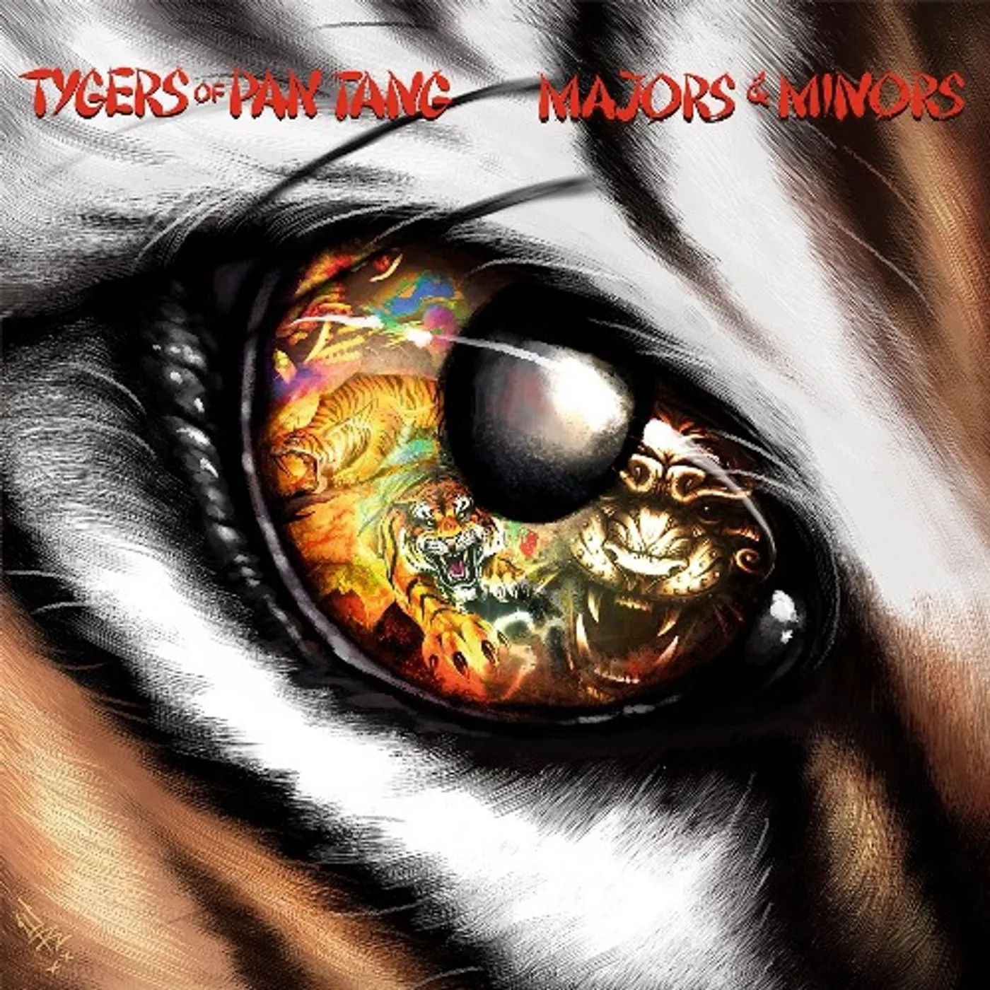 Tygers Of Pan Tang MAJORS & MINORS (MARBLE WHITE VINYL) Vinyl Record