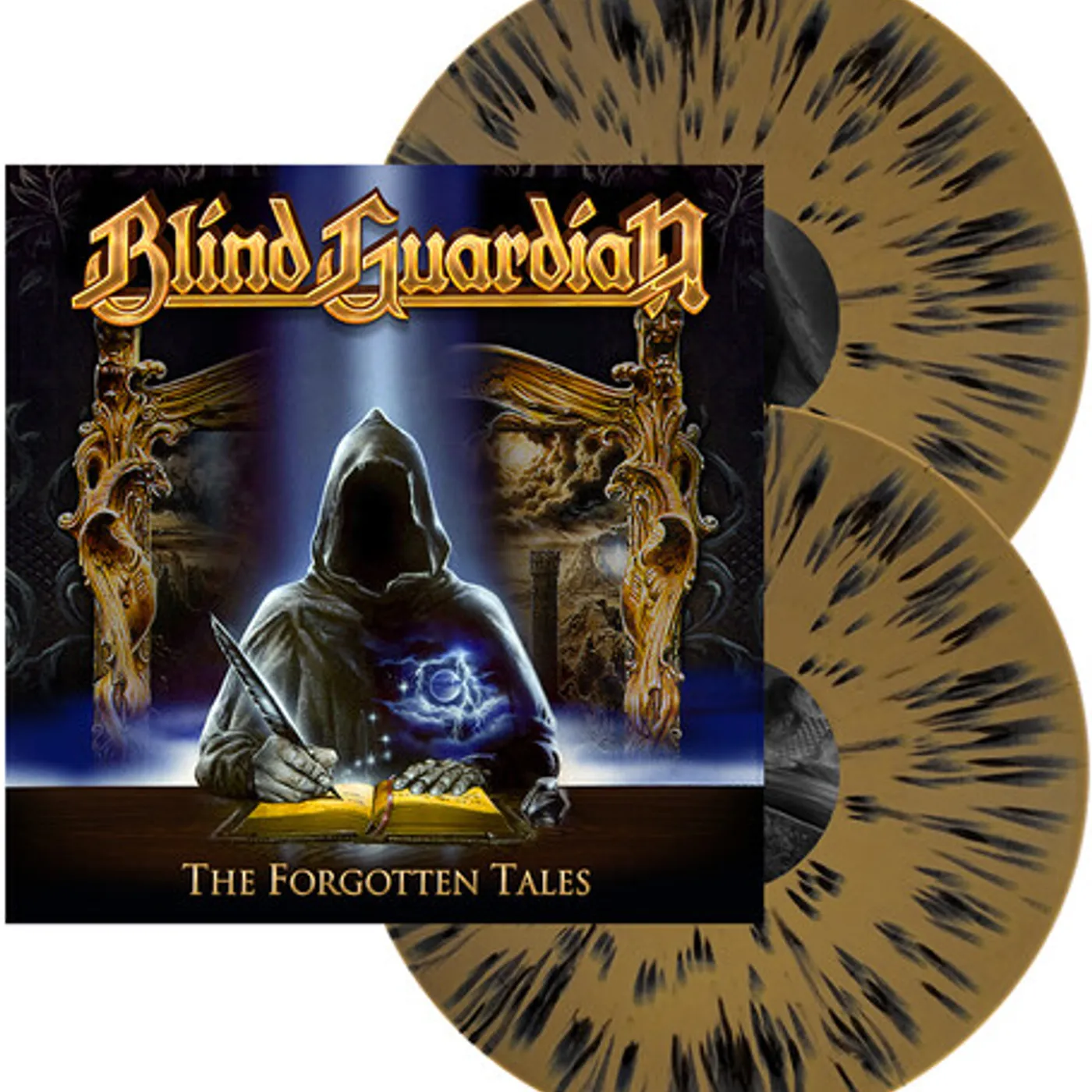 Blind Guardian FORGOTTEN TALES (GOLD W/BLACK SPLATTER VINYL) Vinyl Record