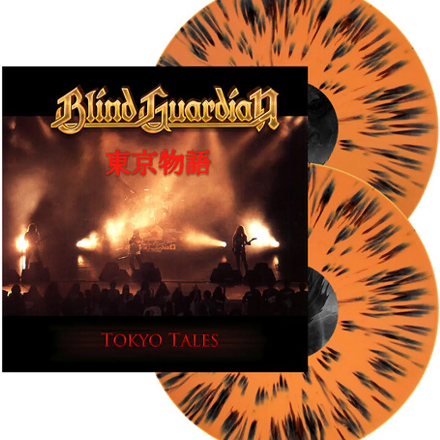 Blind Guardian TOKYO TALES (ORANGE W/BLACK SPLATTER VINYL) Vinyl Record