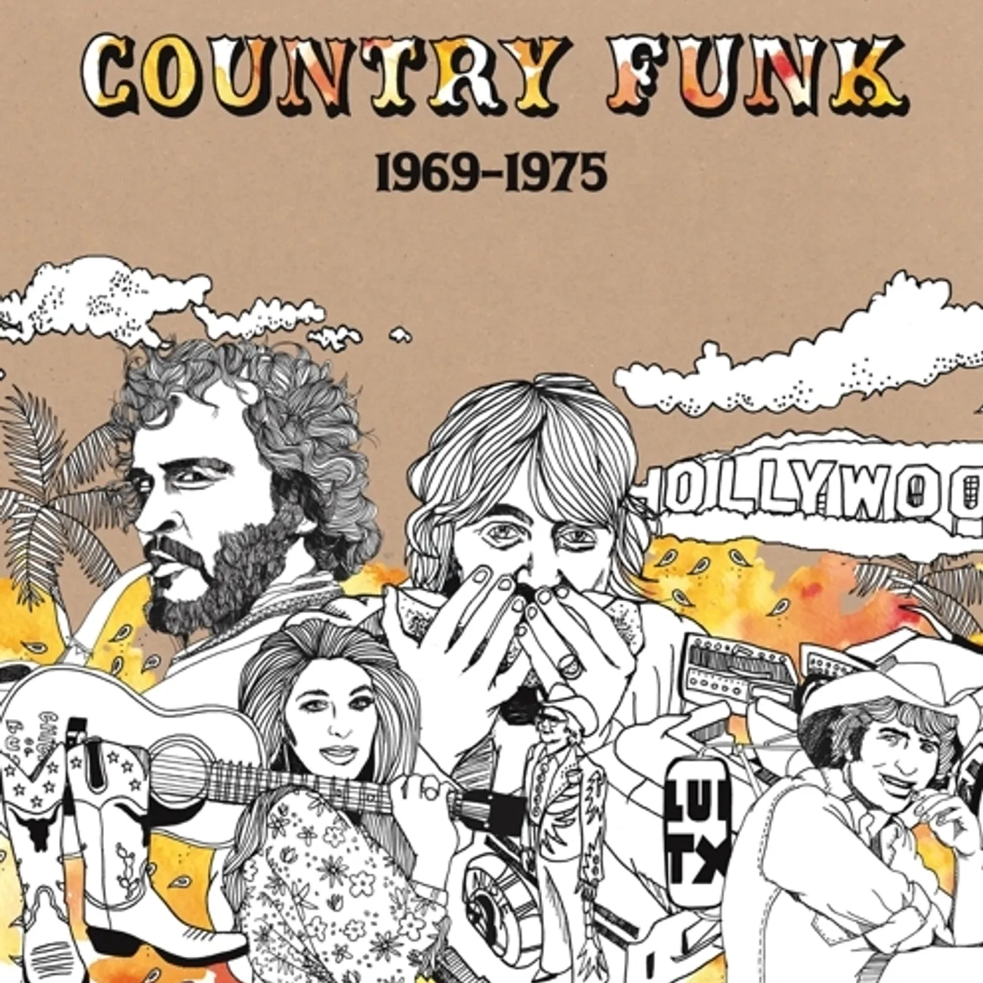 COUNTRY FUNK 1969-1975 / VARIOUS (ORANGE SWIRL) Vinyl Record