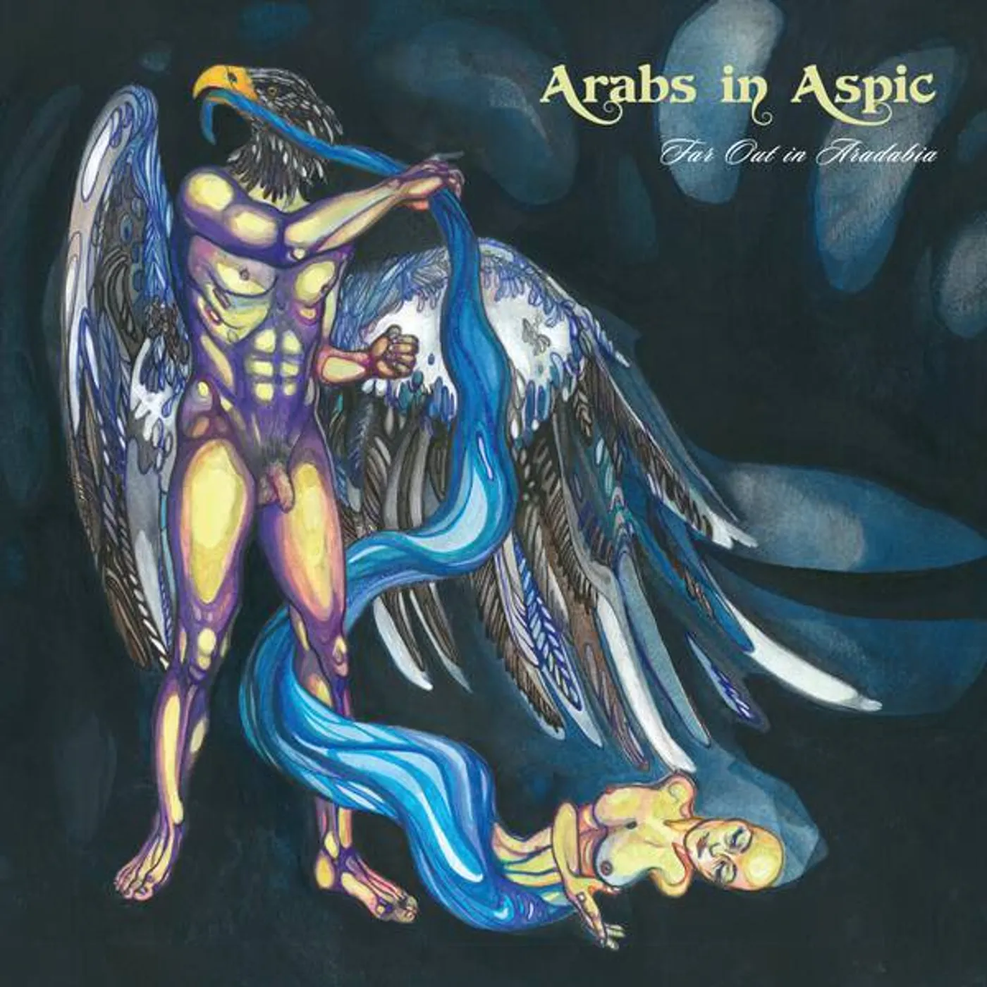 Arabs In Aspic FAR OUT IN ARADABIA (TRANSPARENT BLUE VINYL) Vinyl Record