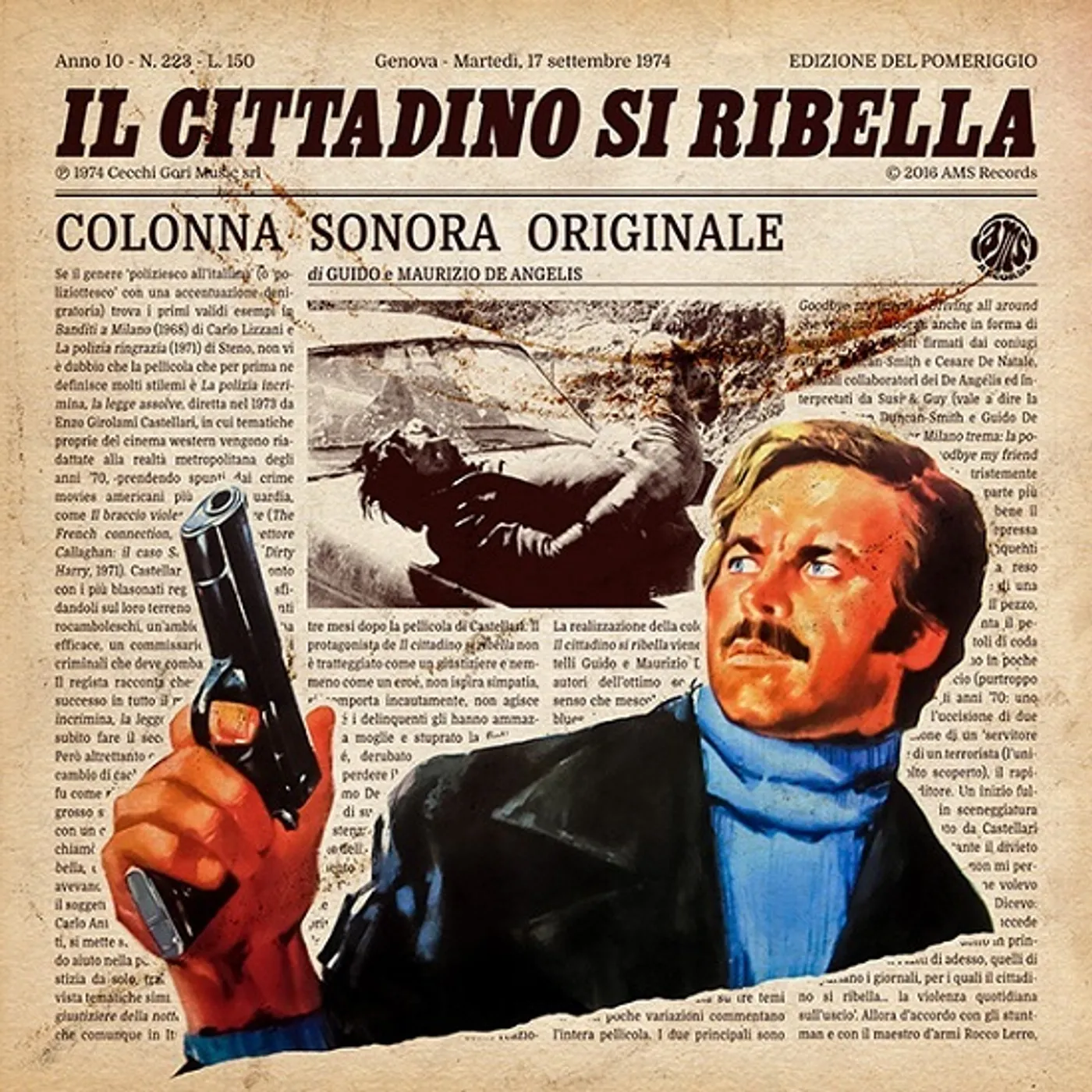 Guido & Maurizio De Angelis IL CITTADINO SI RIBELLA / Original Soundtrack Vinyl Record