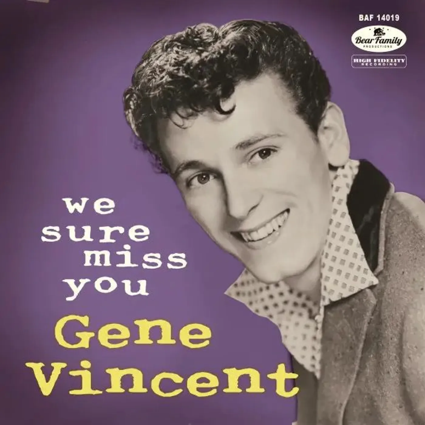 Gene Vincent WE SURE MISS YOU Vinyl Record