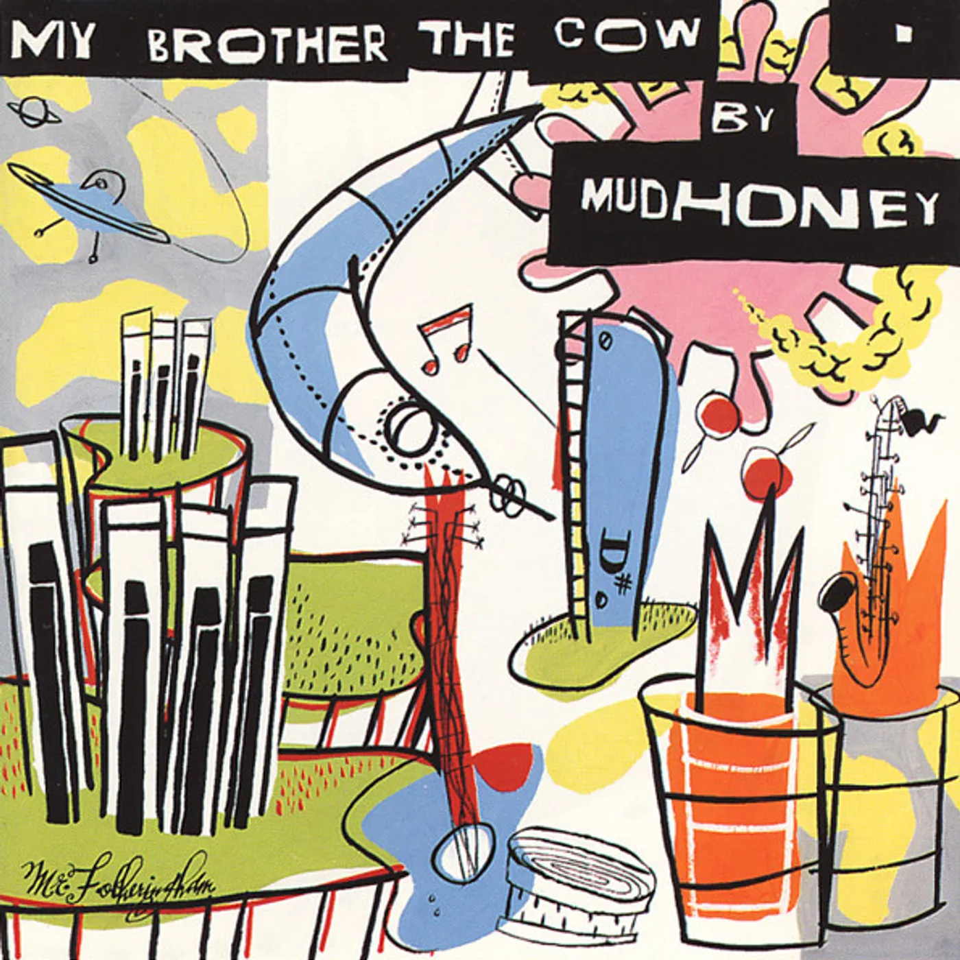 Mudhoney MY BROTHER THE COW (180G/TURQUOISE VINYL/7INCH) Vinyl Record