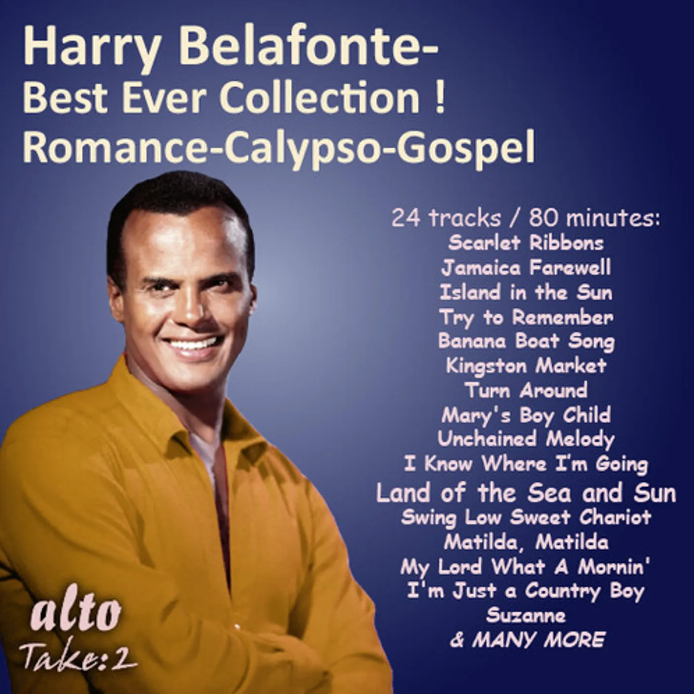 Harry Belafonte HIS BEST EVER ROMANCE - CALYPSO - SPIRITUALS CD