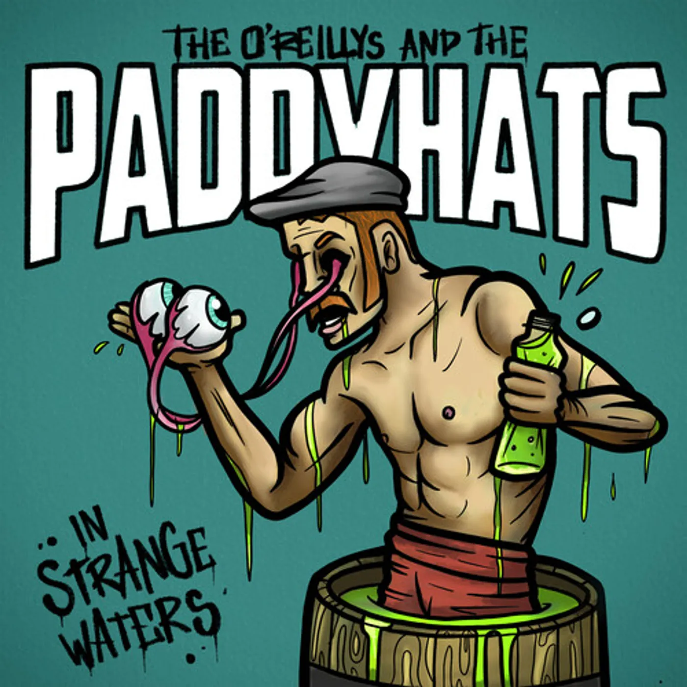 The O'Reillys and the Paddyhats IN STRANGE WATERS (WHITE VINYL) Vinyl Record