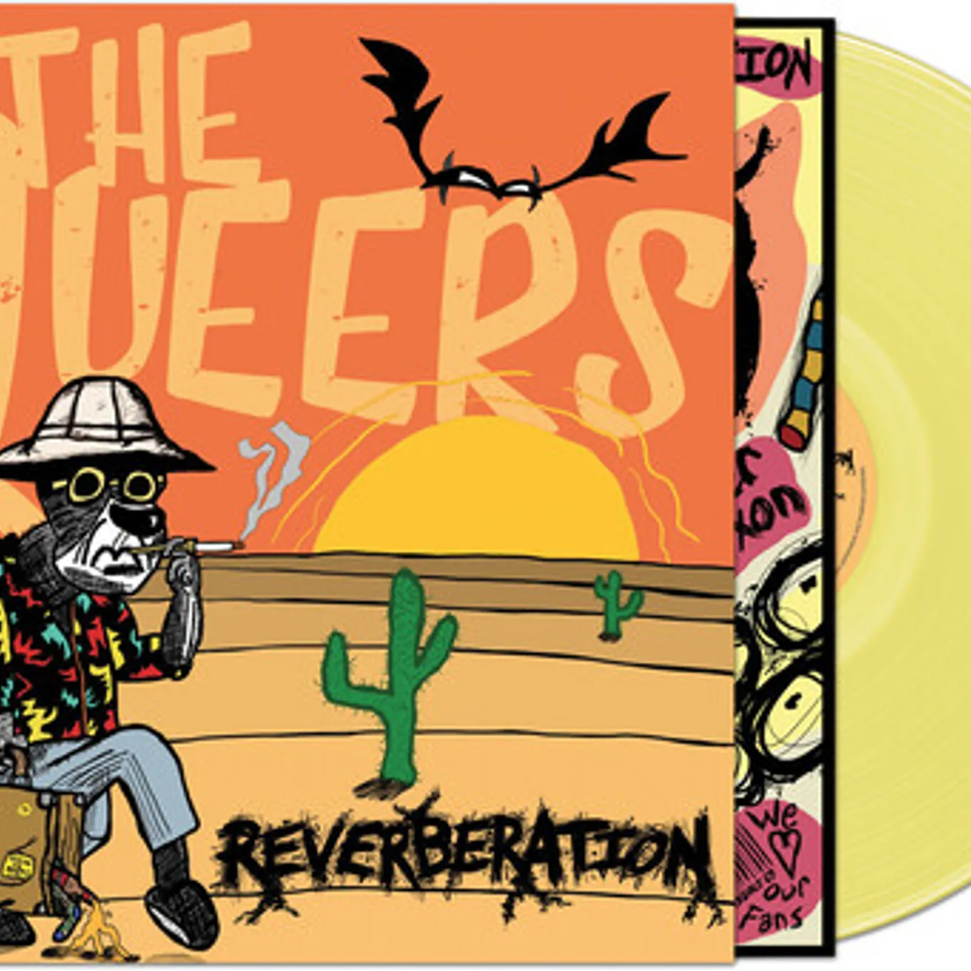 The Queers REVERBERATION (YELLOW VINYL) Vinyl Record