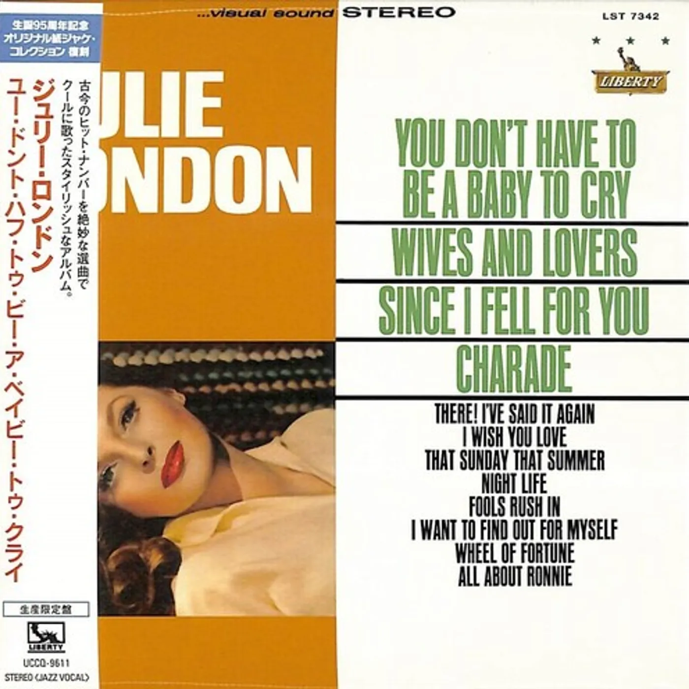 Julie London YOU DON'T HAVE TO BE A BABY TO CRY CD