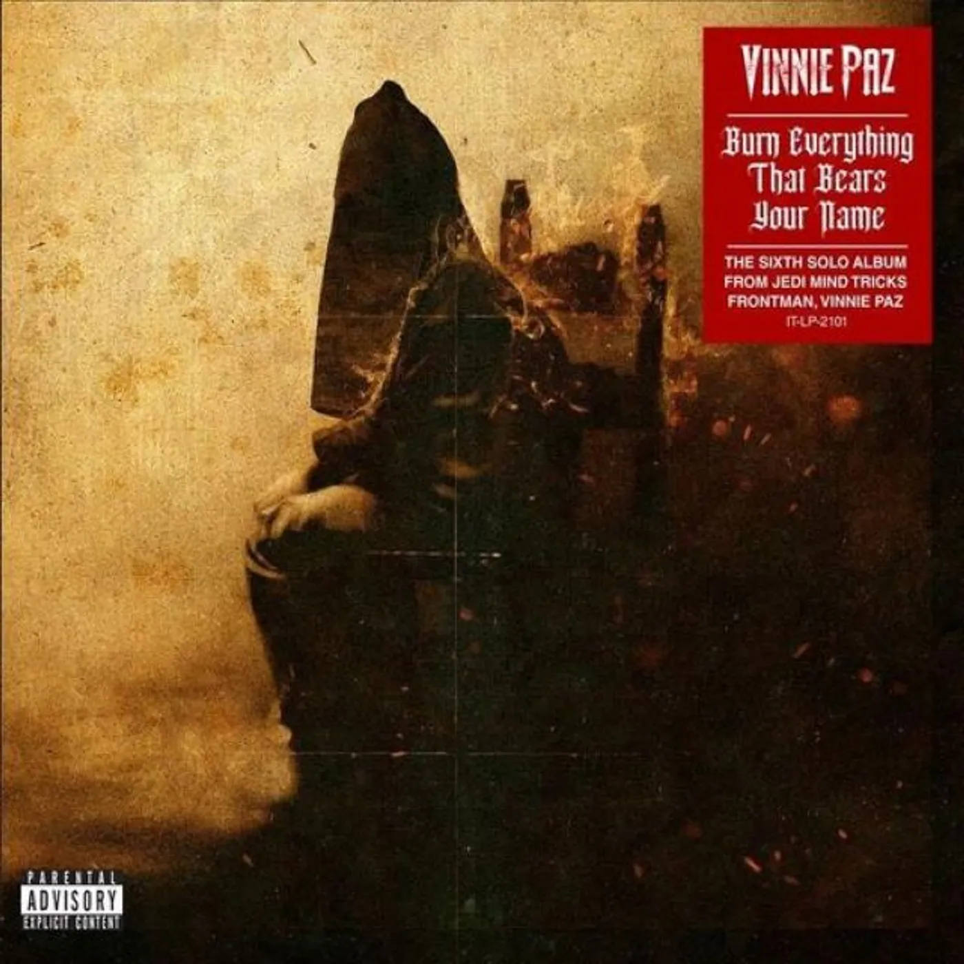 Vinnie Paz BURN EVERYTHING THAT BEARS YOUR NAME (BLACK WITH BROWN SPLATTER VINYL/2LP) Vinyl Record