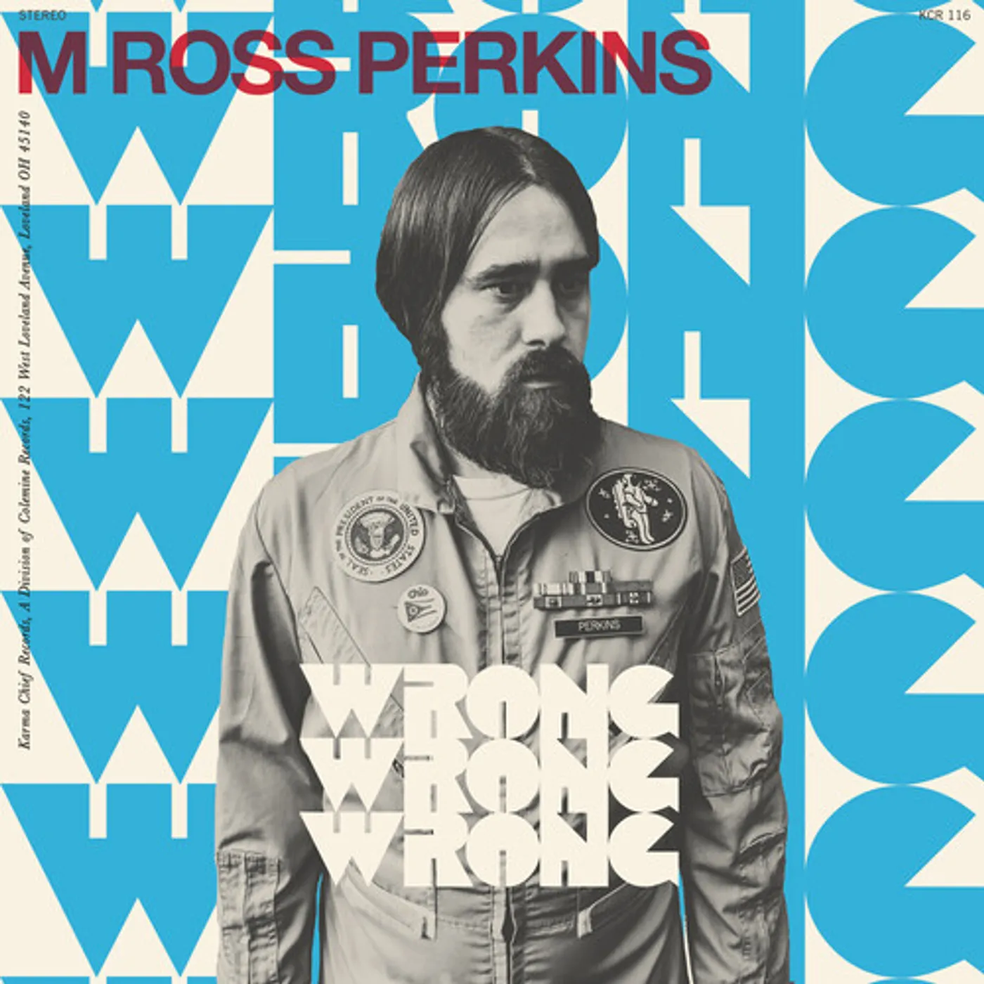 M Ross Perkins WRONG WRONG WRONG - RED Vinyl Record