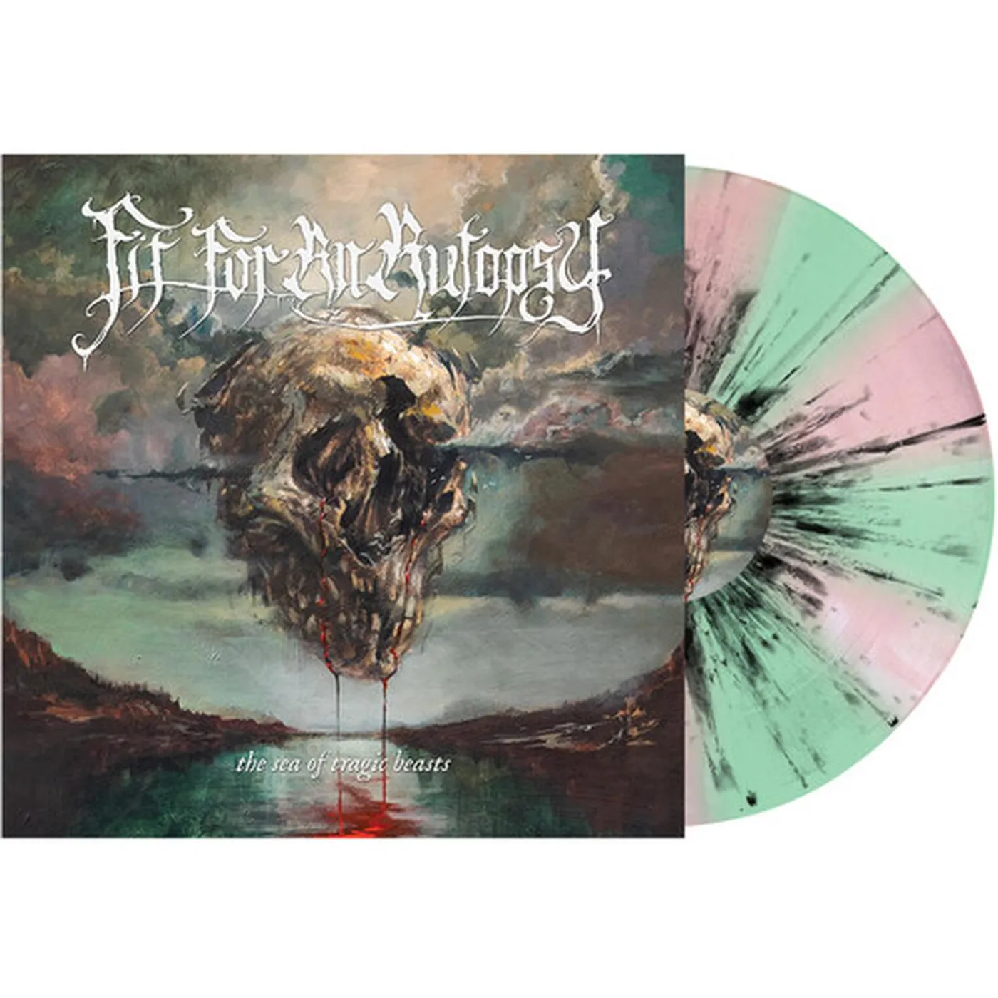 Fit For An Autopsy SEA OF TRAGIC BEASTS (MINT GREEN & PINK / BLACK) Vinyl Record
